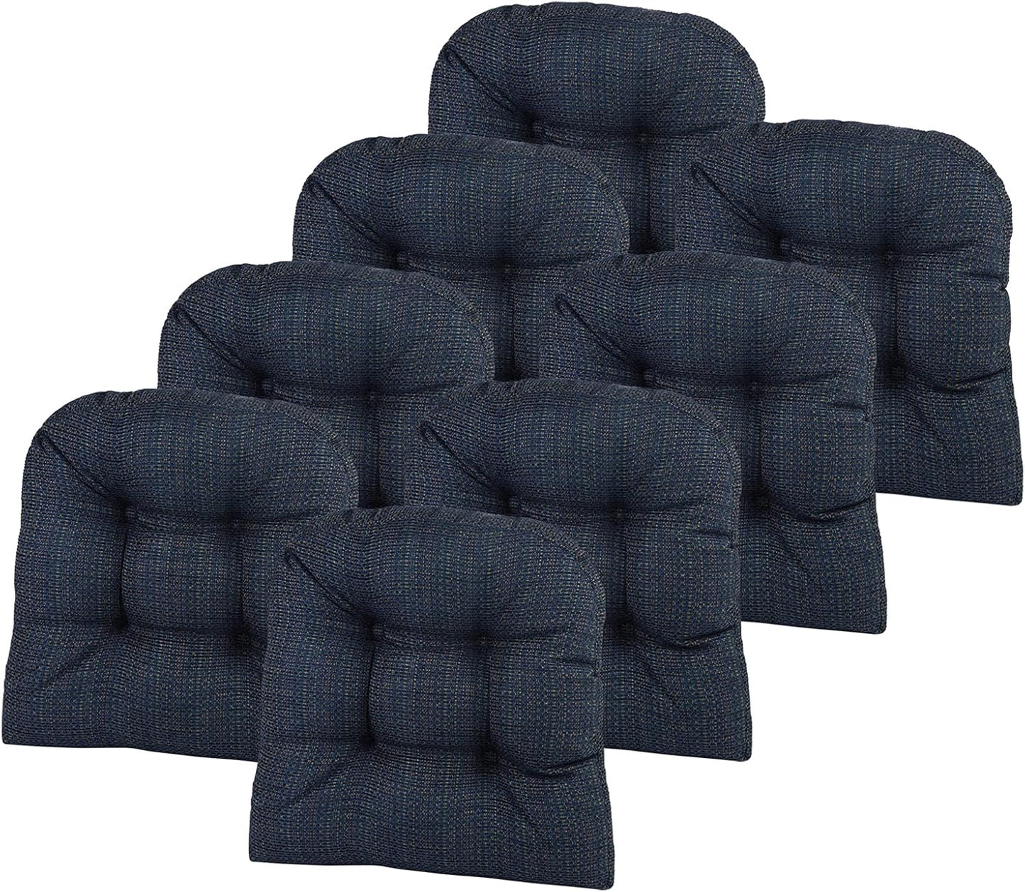 Klear Vu Gripper Overstuffed Non-Slip Dining Chair Cushions