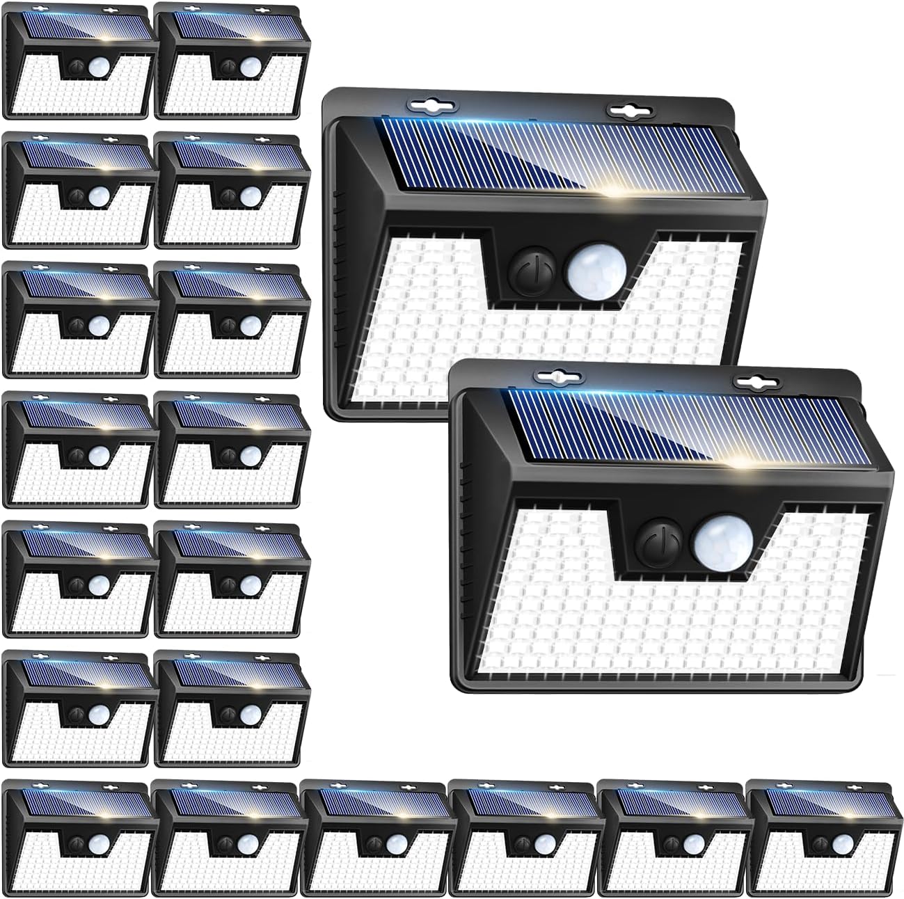 Peasur 20 Pack Solar Lights for Outside with Motion Sensor