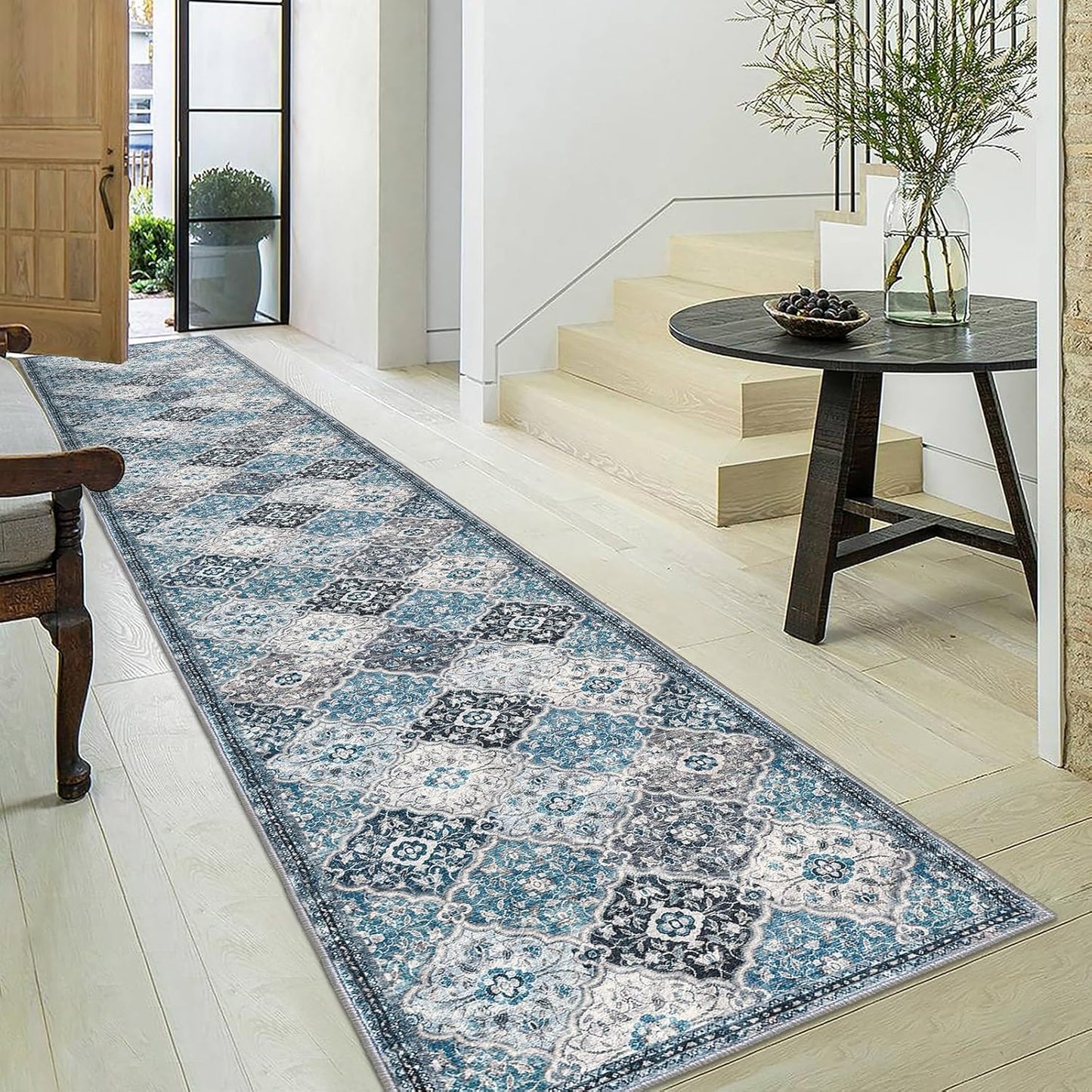 KILOCOCO 2.6x18 Runner Rug: Soft Washable Boho Carpet