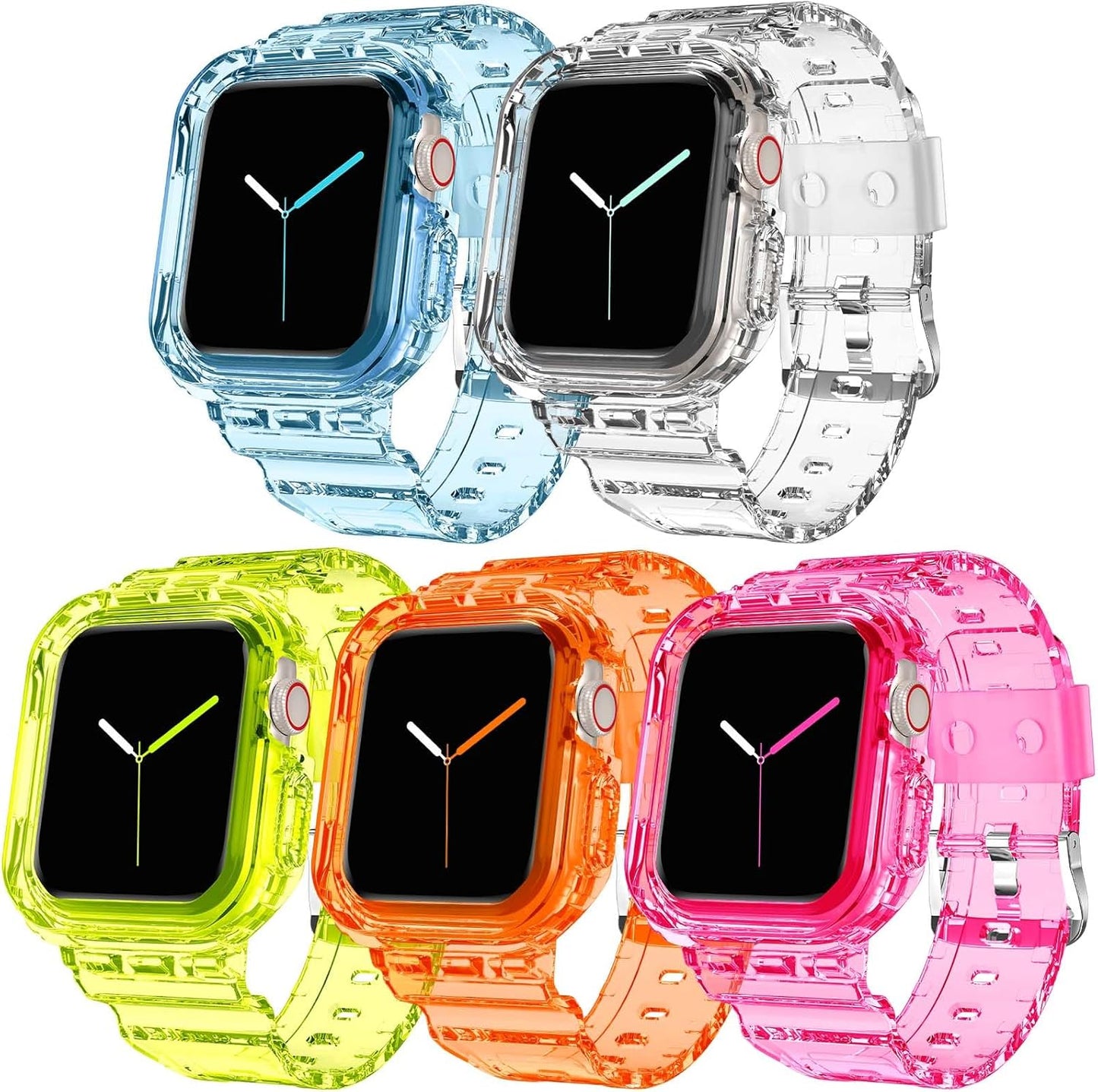 Crystal Clear Apple Watch Bands for Series 10-1