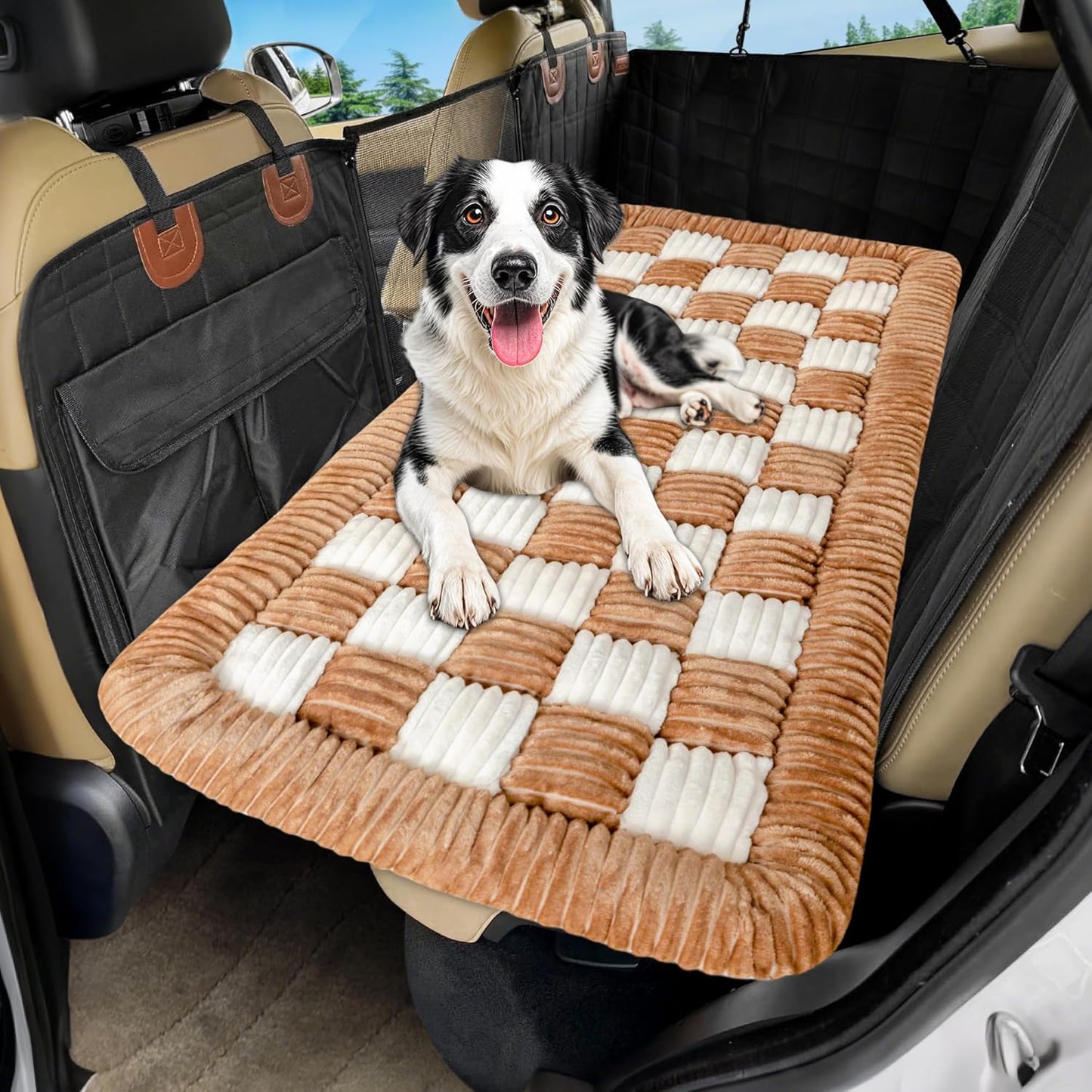 Non-Slip Dog Car Bed Mat for Comfortable Travel in SUVs & Sedans