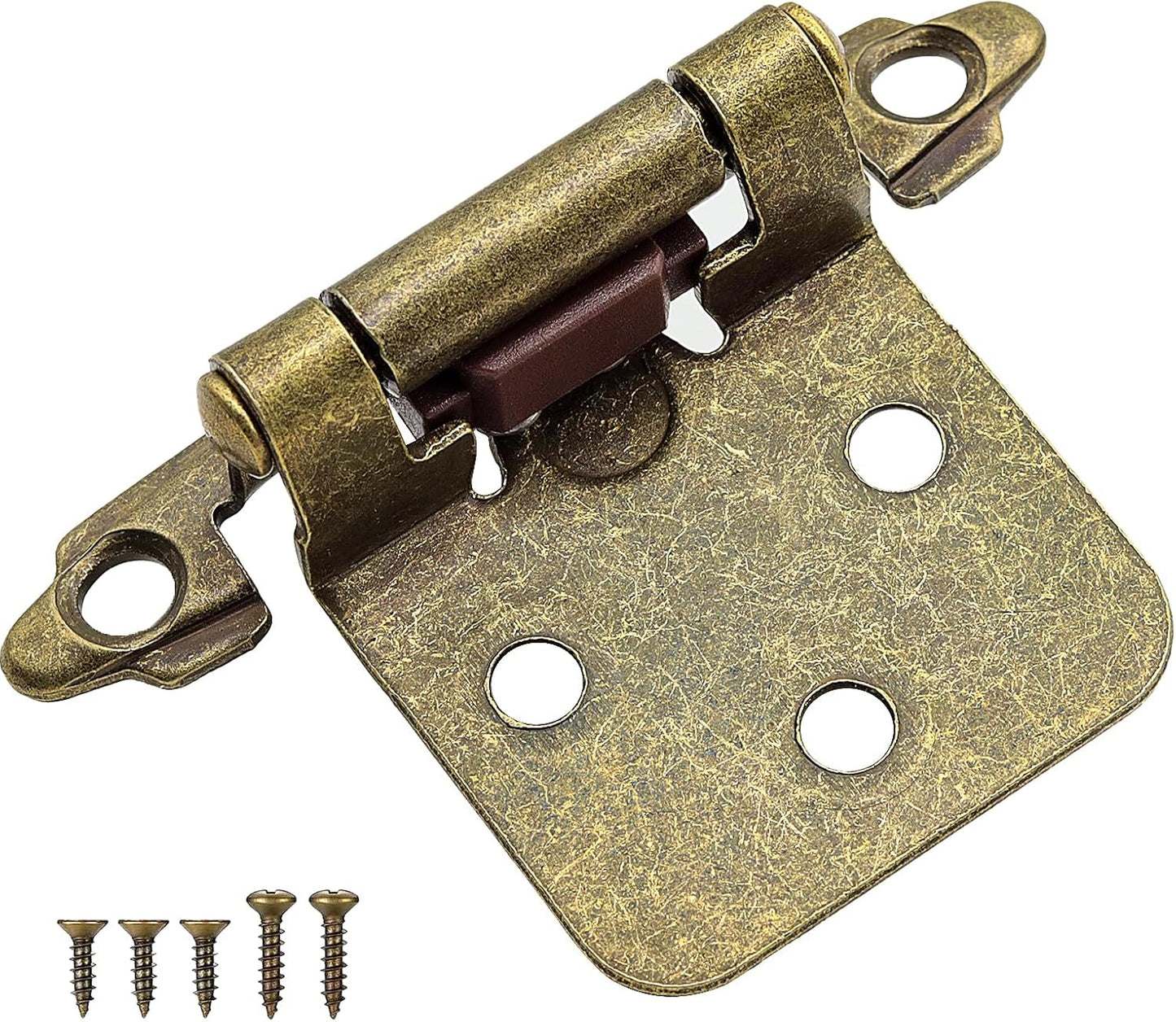 Antique Brass Kitchen Cabinet Hinges Overlay for Easy Installation