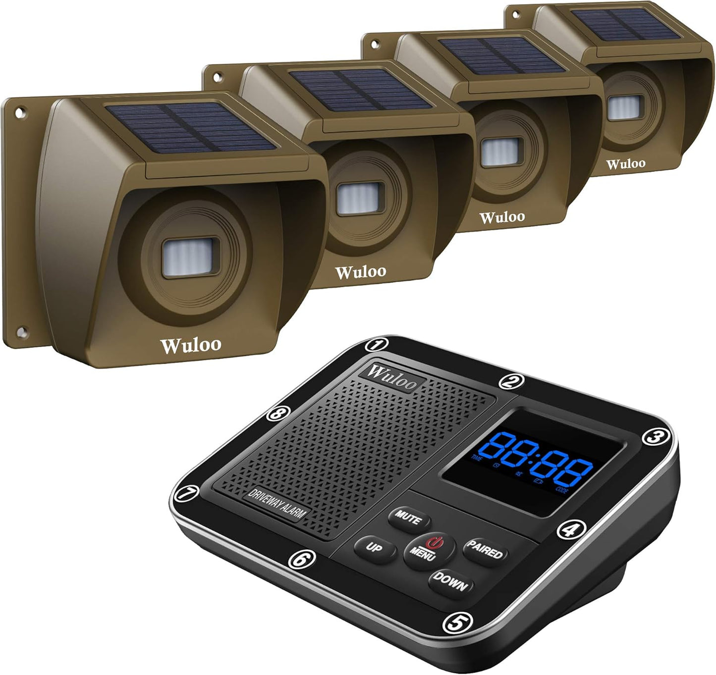 Solar Driveway Alarm Wireless Outdoor Motion Sensor System