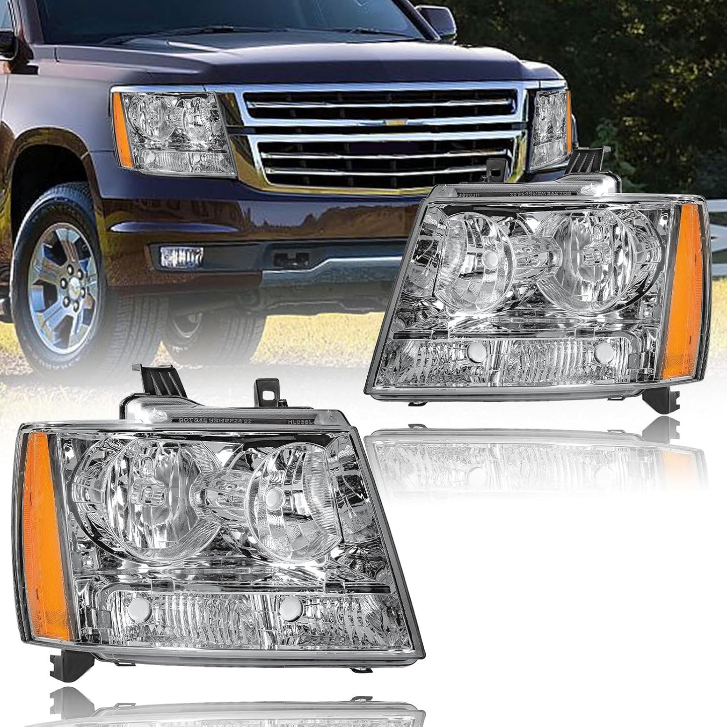 Headlight Assembly Replacement for 2007-2014 Chevy Tahoe Models