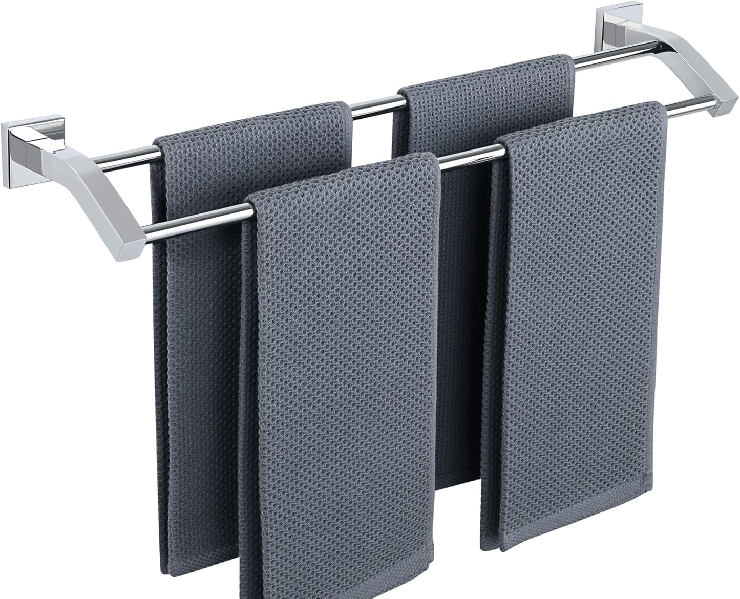 Alise Double Bath Towel Bars for Bathroom - Heavy Duty 24-Inch