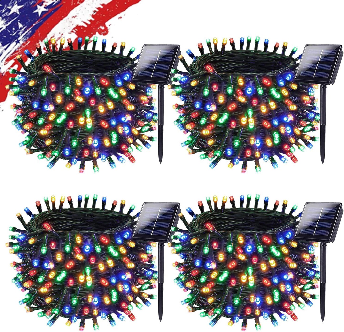 Upgrade Solar String Lights for Outside 132FT 400LED Twinkle Lights