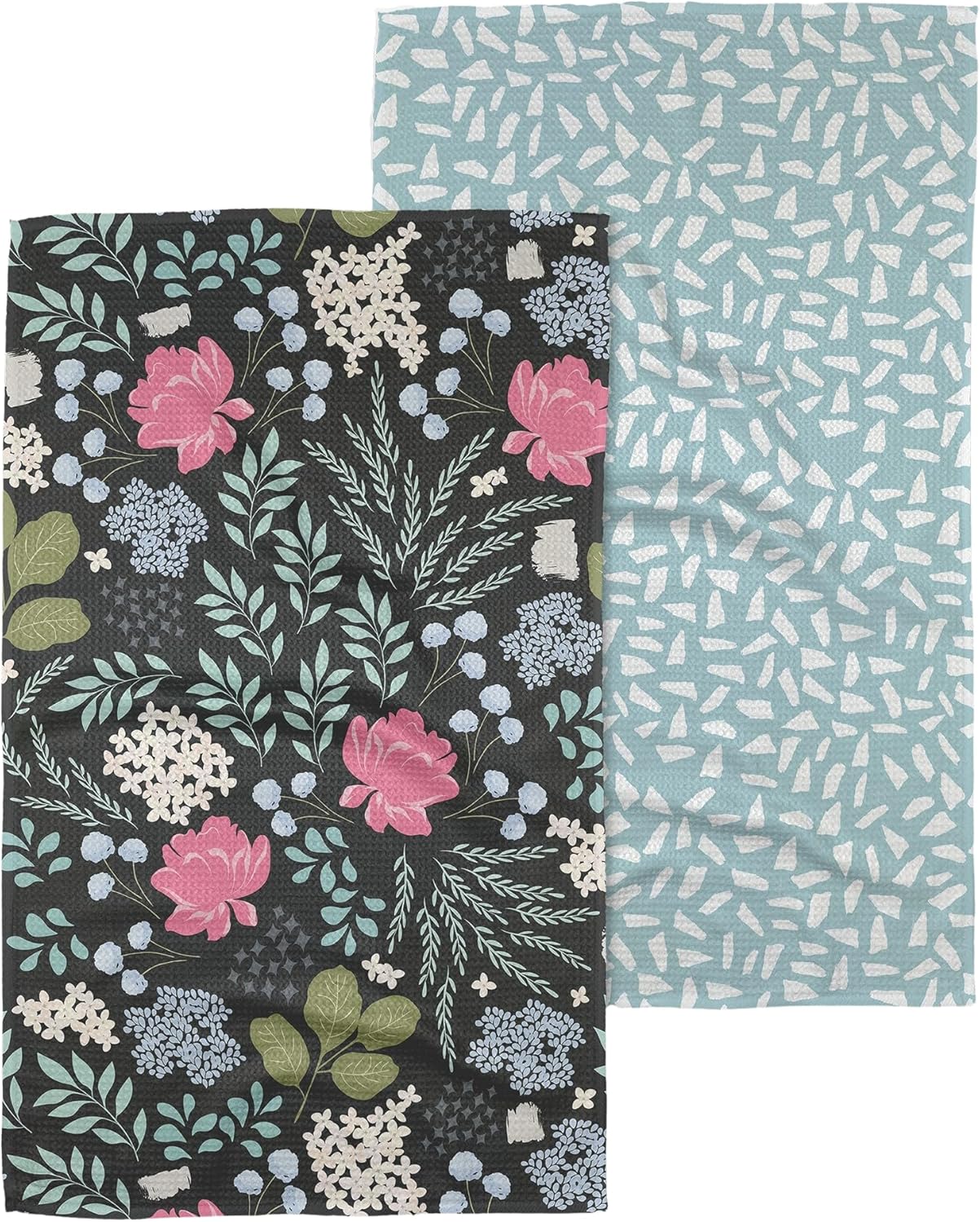 GEOMETRY Kitchen Tea Towels - Quick Dry Microfiber Dish Towels