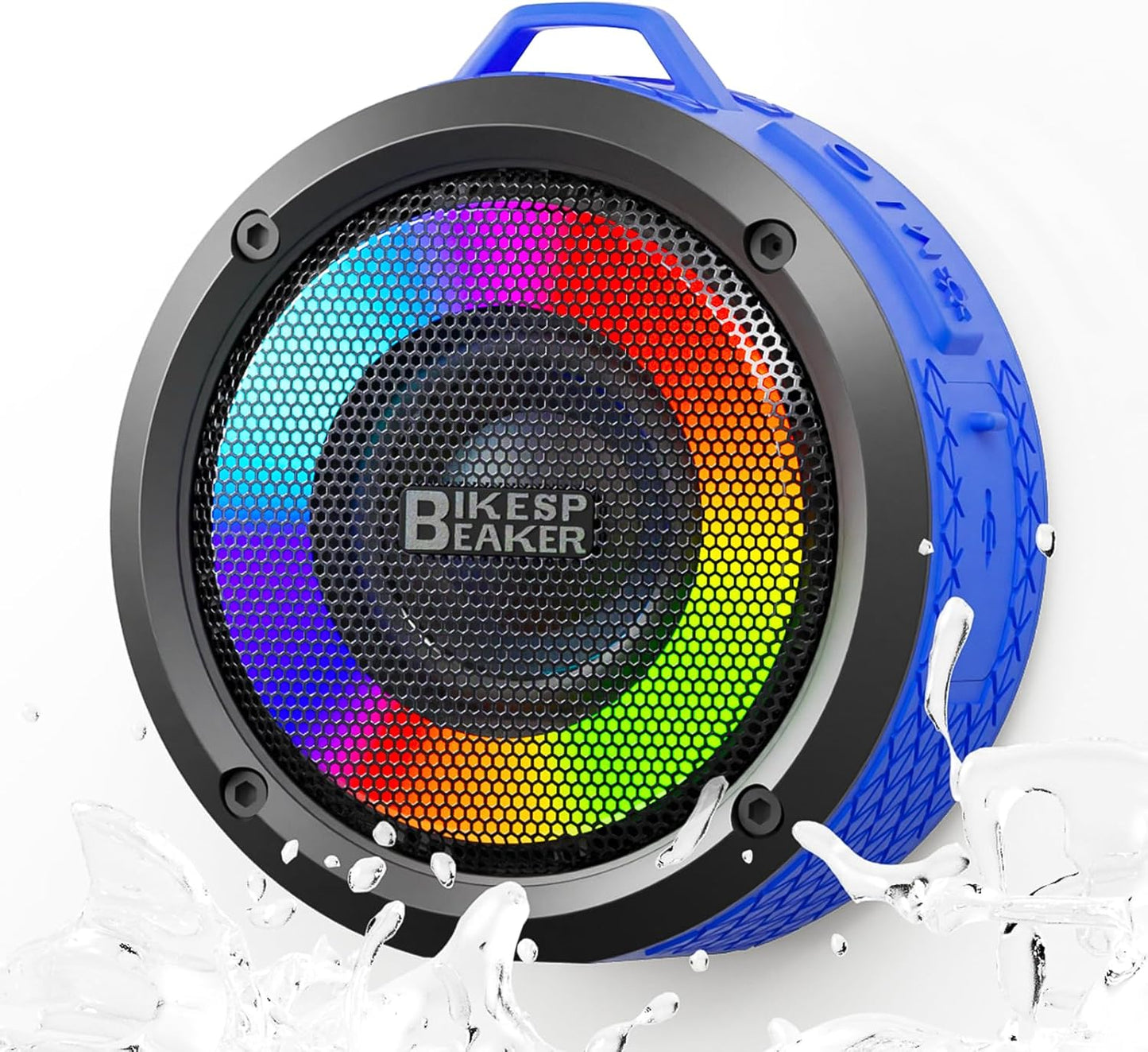 Waterproof Bluetooth Shower Speaker: 12H Playtime, LED Lights