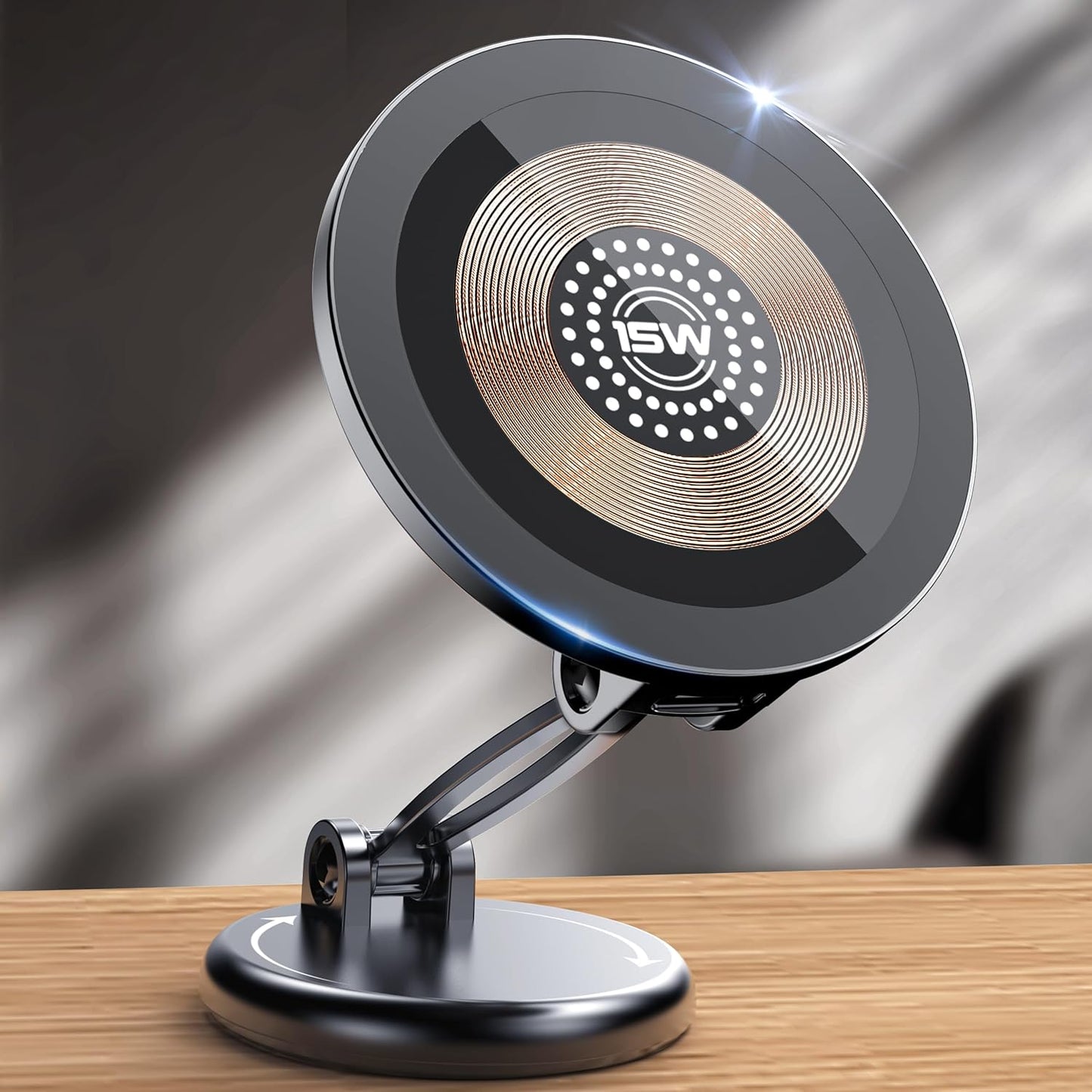 15W Mag-Safe Car Mount Charger - Fast & Handsfree!