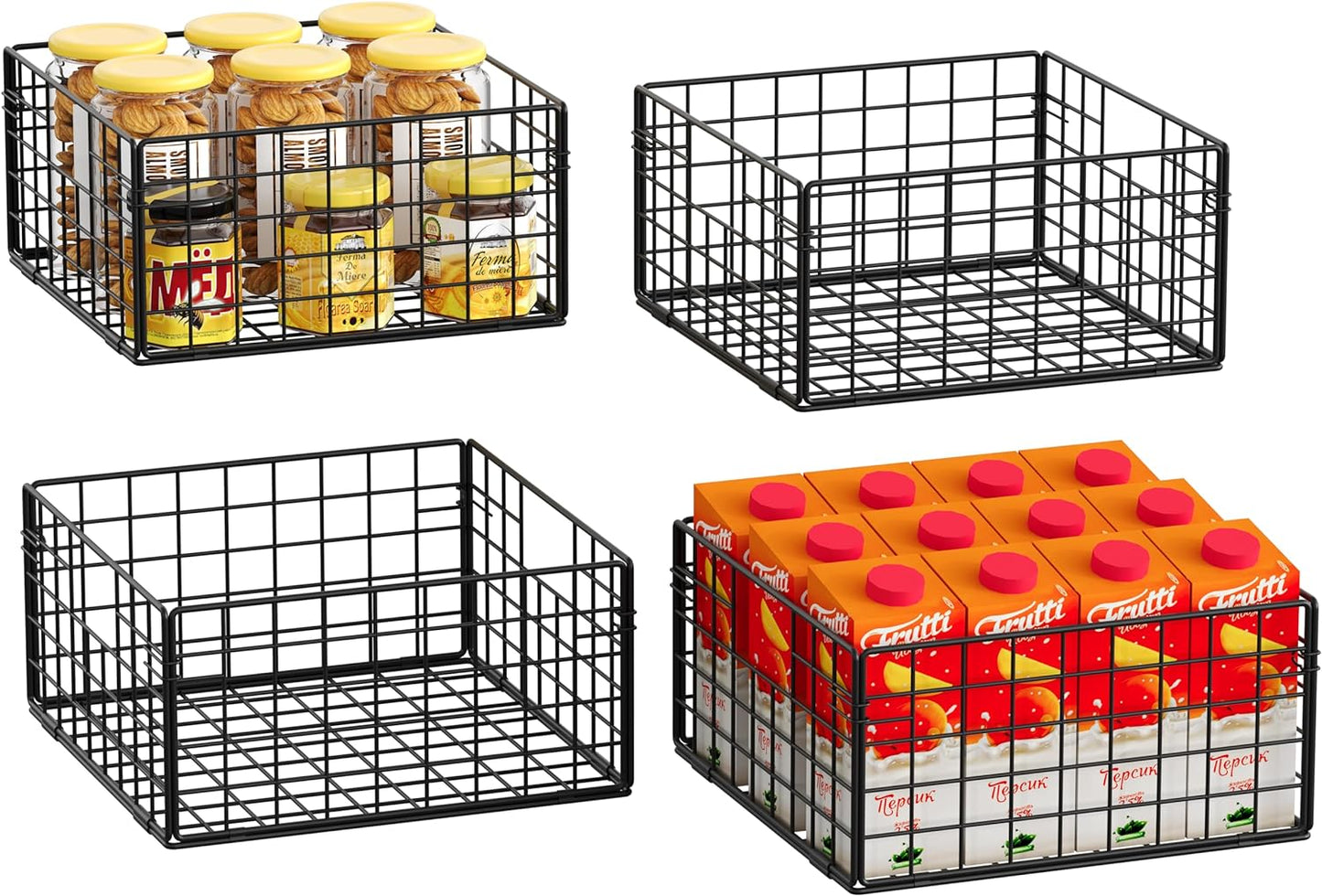 X-cosrack Metal Wire Basket Organizers for Efficient Storage