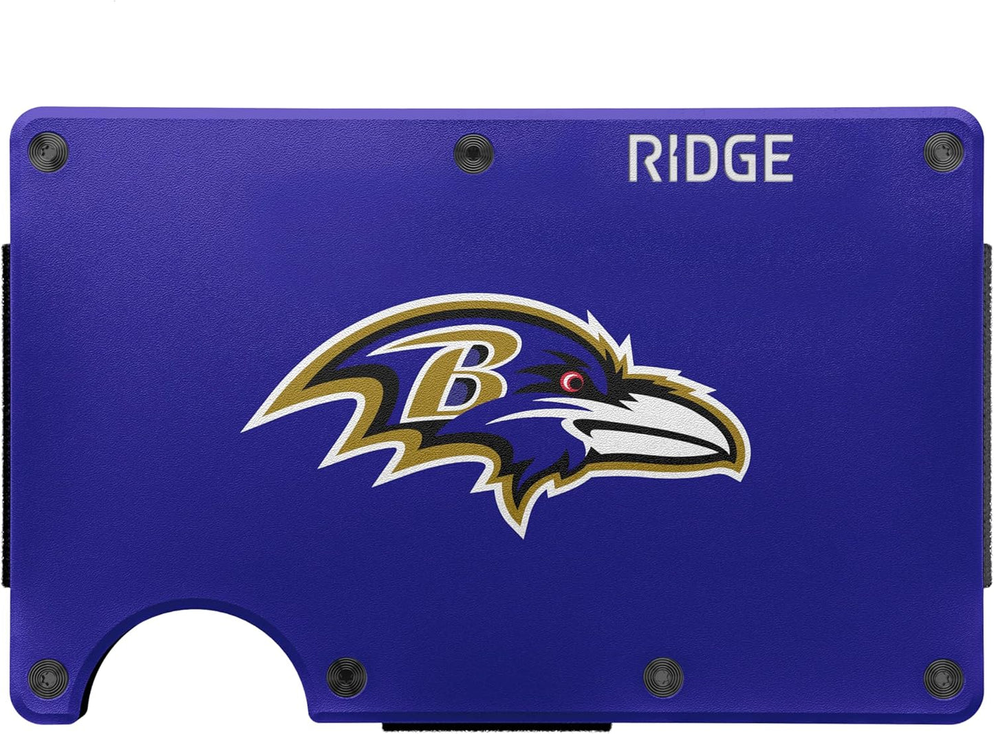 The Ridge NFL Edition Minimalist Aluminum Wallet with Cash Strap