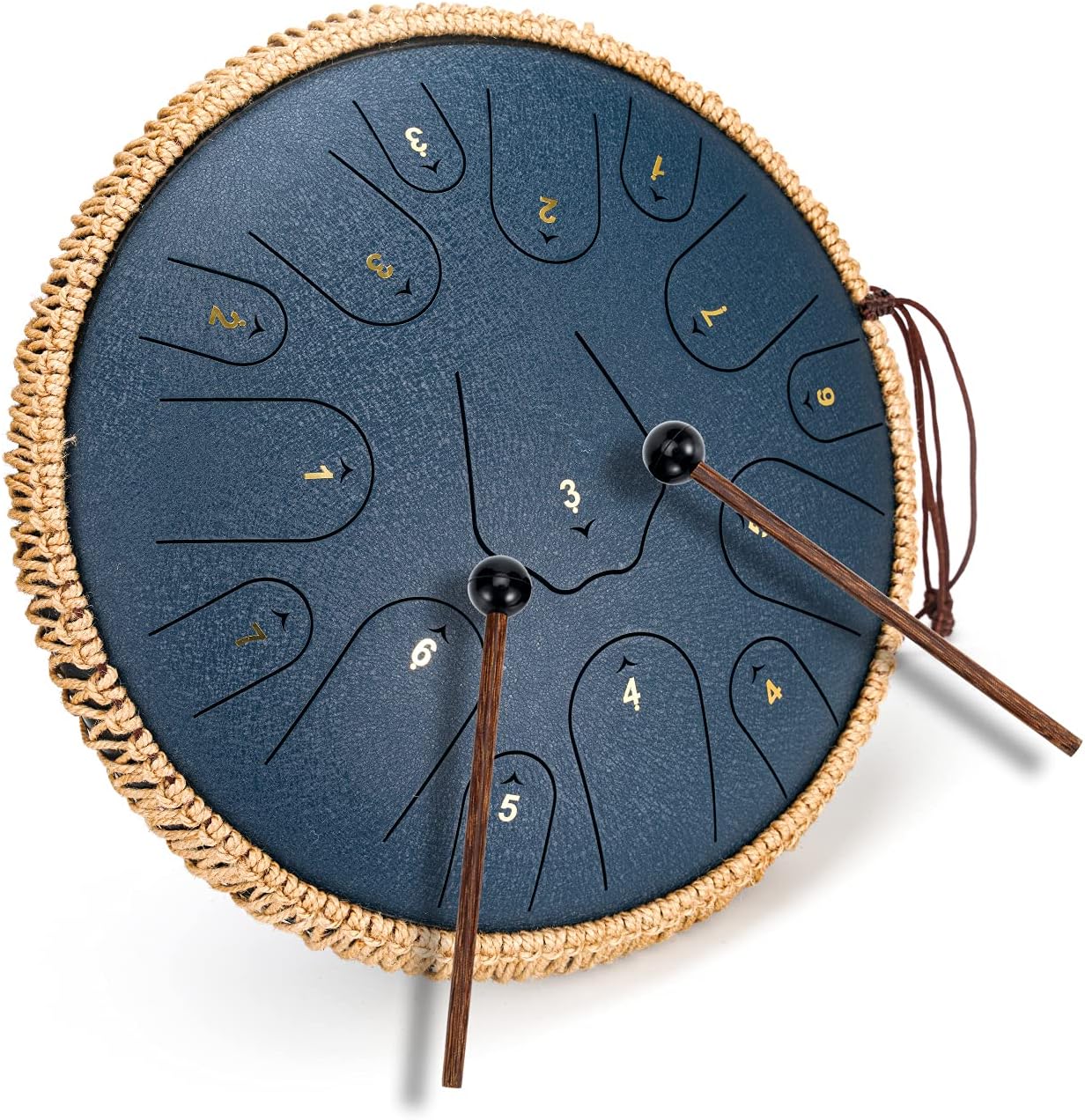 BURNING&LIN Steel Tongue Drum - 14 Inch Musical Instrument