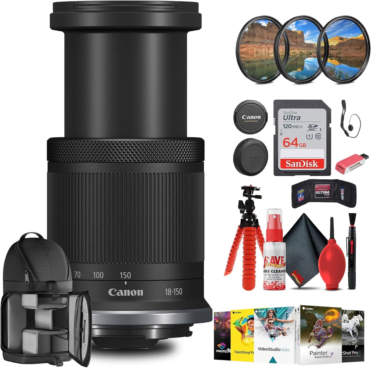 Canon RF-S 18-150mm f/3.5-6.3 Lens Bundle for Creators