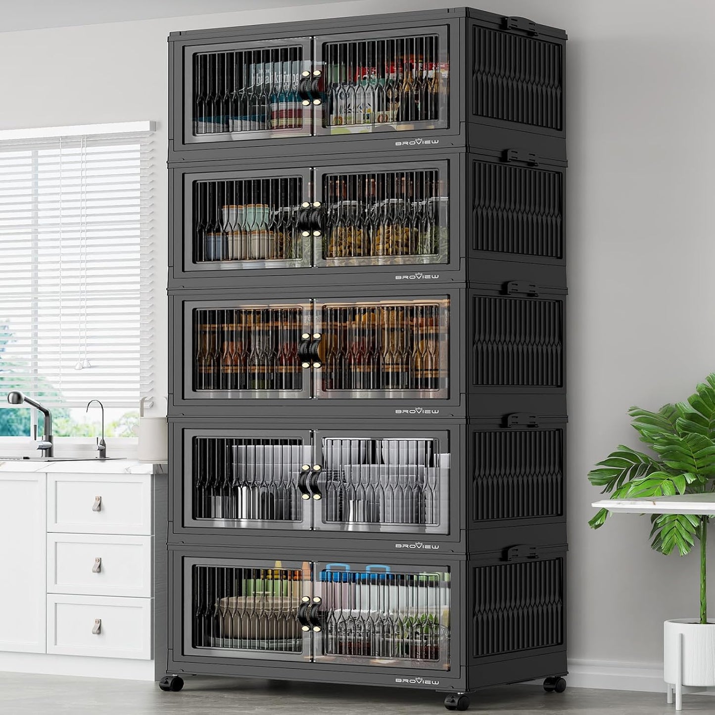 600Qt Stackable Storage Bins with Lids for Home Organization