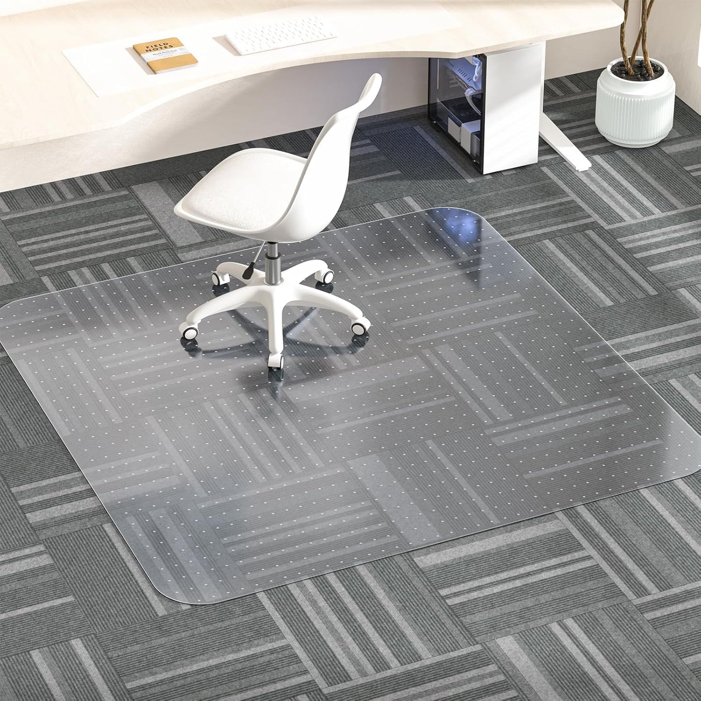 MESHDO Office Chair Mat for Carpet - Clear & Thick Design