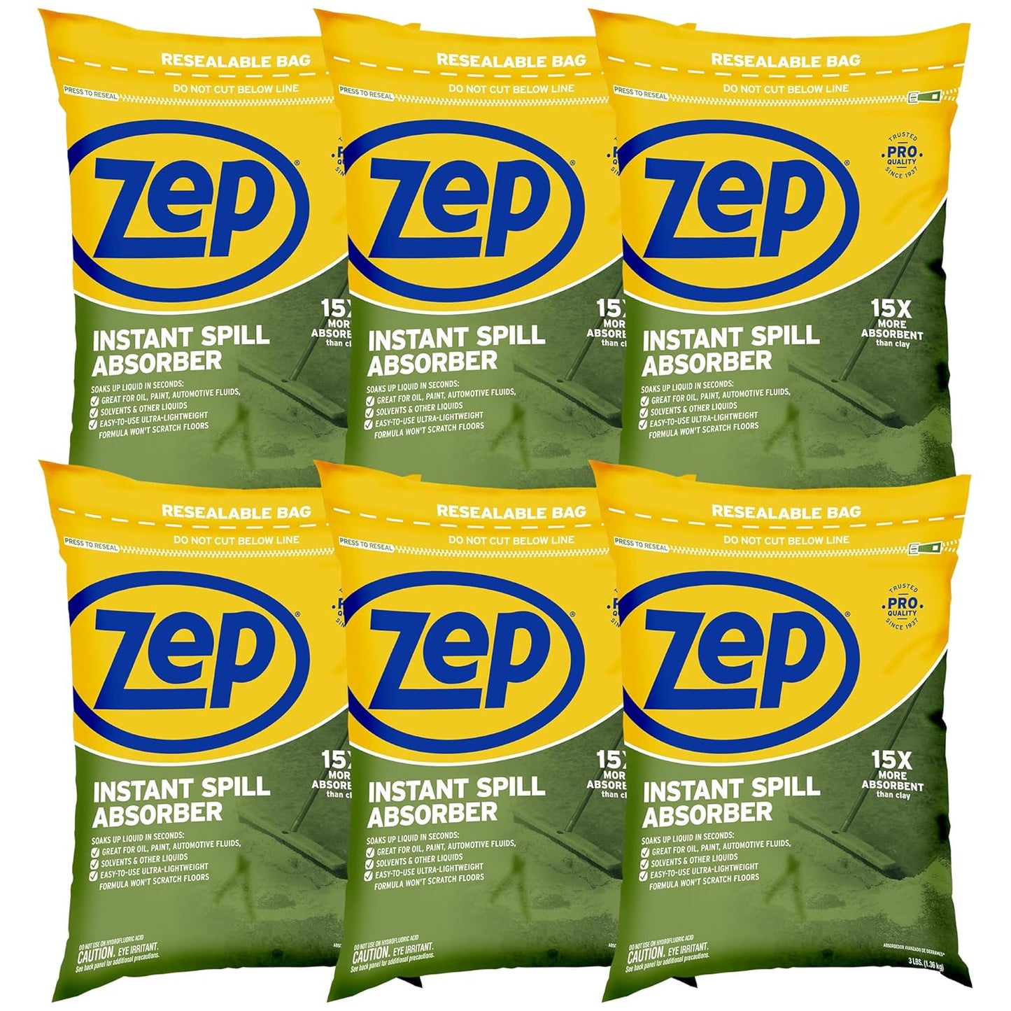 Zep Instant Spill Absorber - Ultra-Lightweight Liquid Trapper