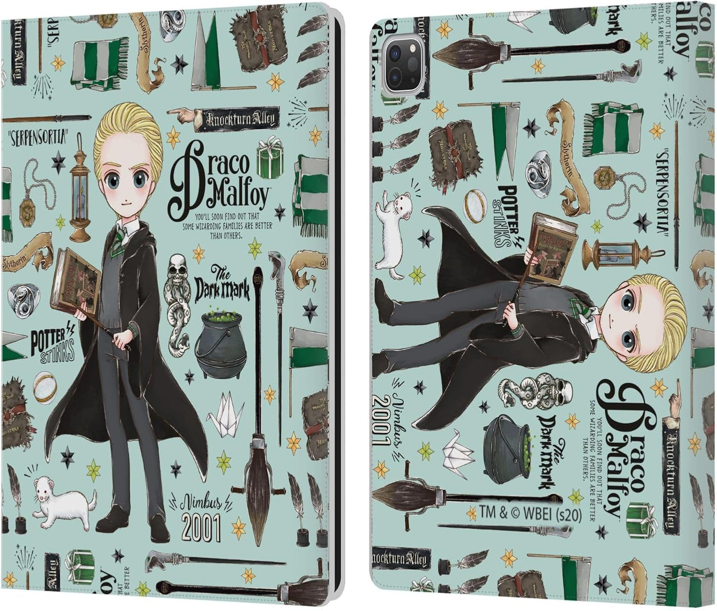 Harry Potter Draco Pattern Wallet Case for Apple iPad Pro 13 M4