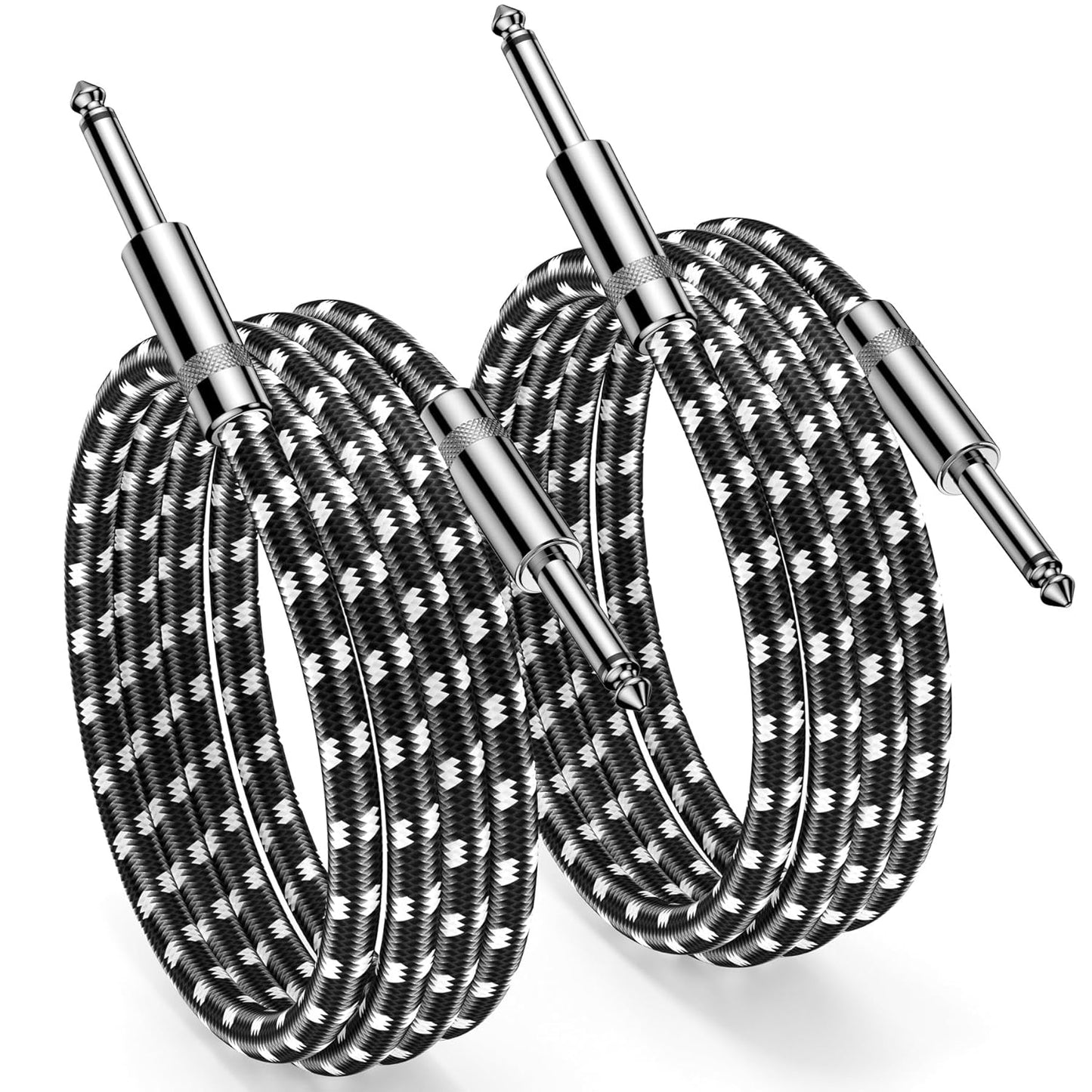 Improved Performance: New bee 10ft Guitar Cable 2 Pack