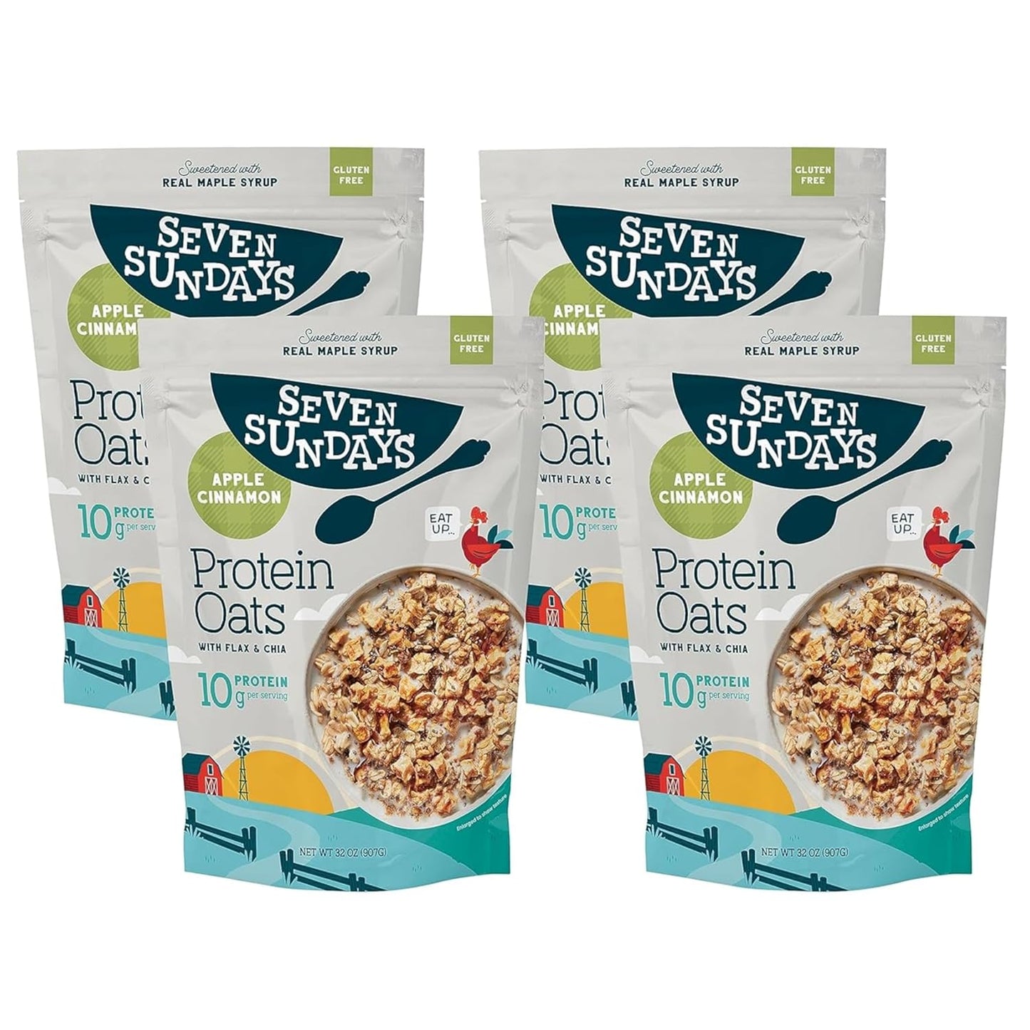 Seven Sundays Protein Oats Apple Cinnamon for Healthy Breakfast