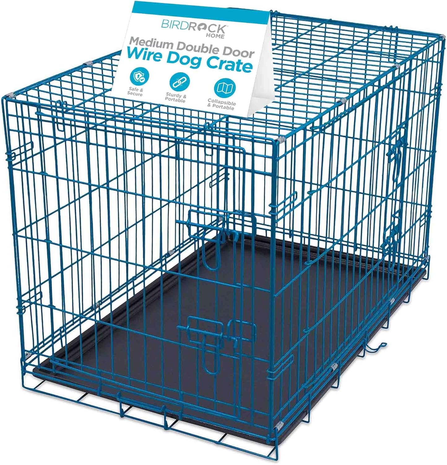 Internet's Best Wire Dog Kennel for Medium Dogs - Secure & Portable
