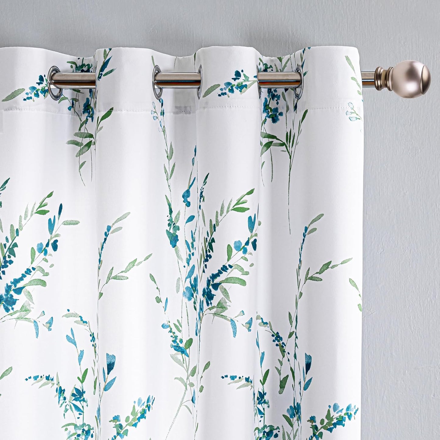 MYSKY HOME Floral Curtains for Living Room and Bedroom Privacy