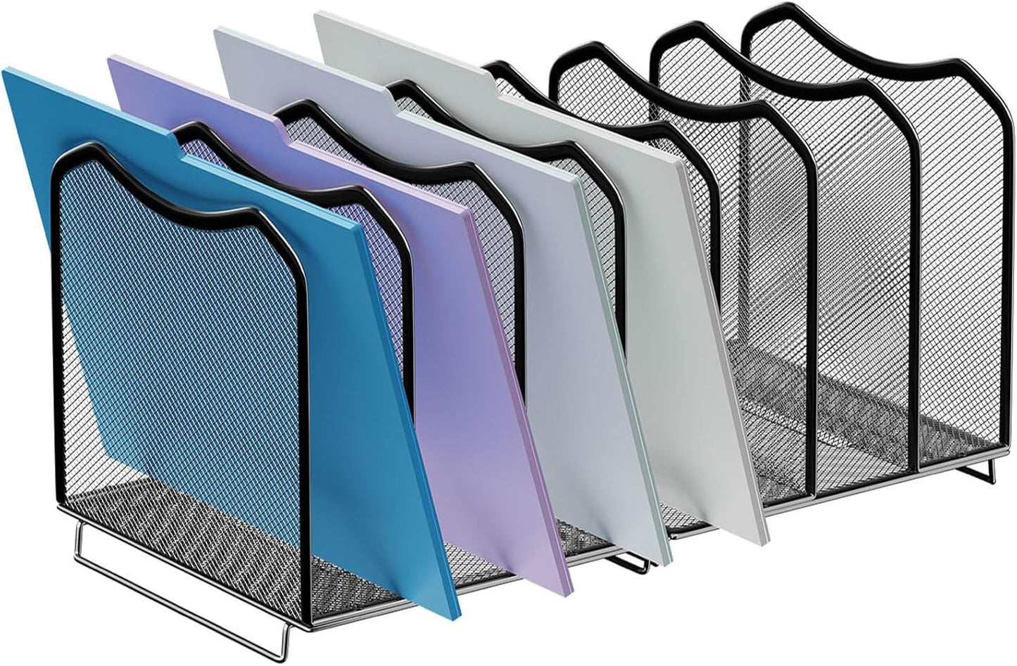 7-Section Mesh File Organizer, Declutter Your Desk!