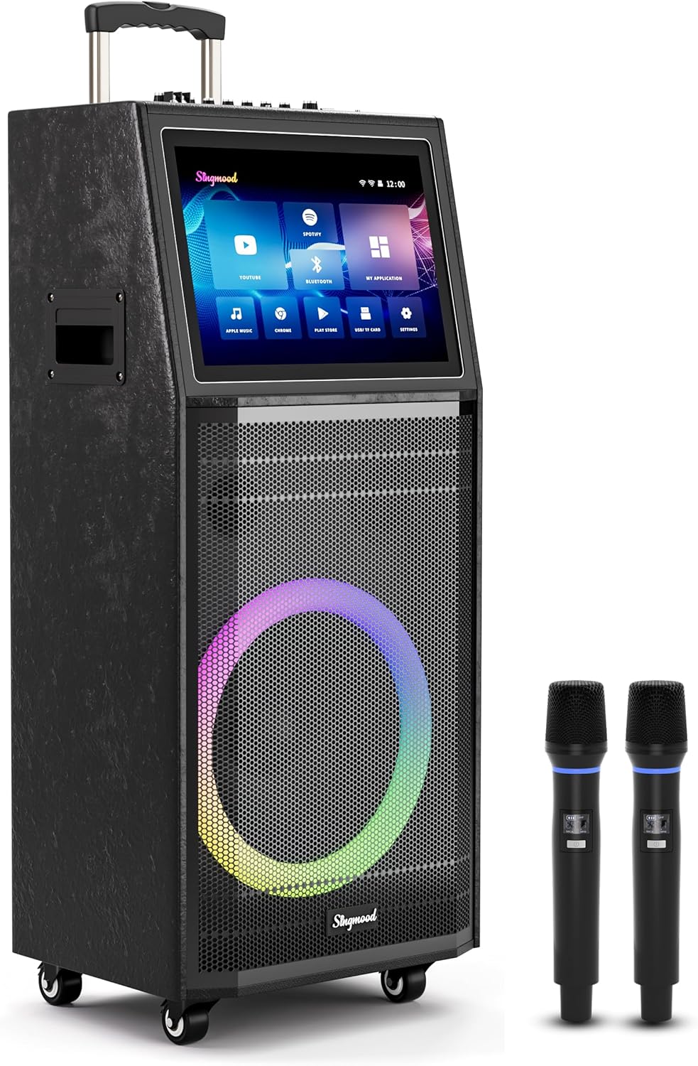 SINGMOOD Karaoke: Lyrics Display, Big Sound, 2 Mics