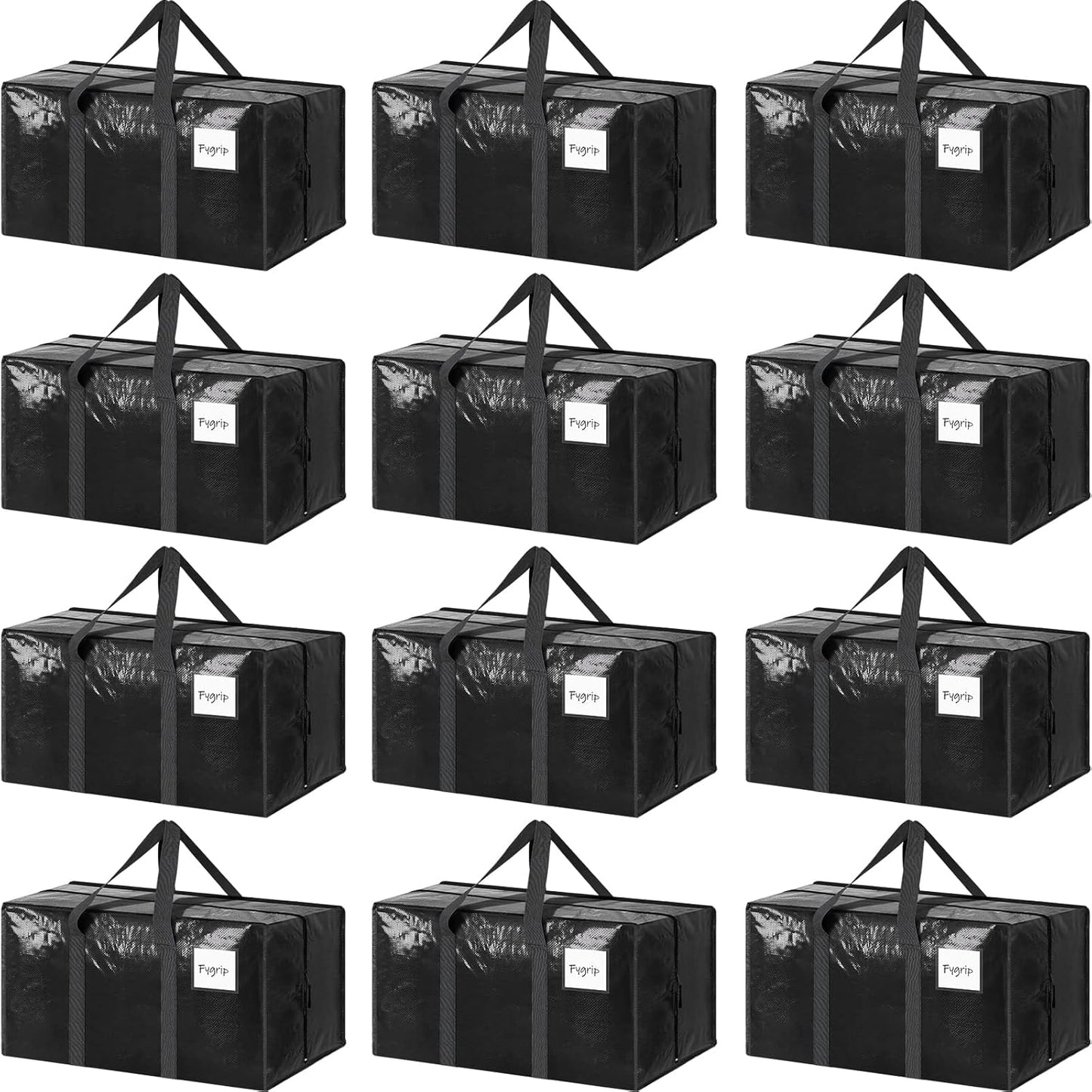 12 Pack Extra Heavy Duty Large Moving Bags for Easy Packing