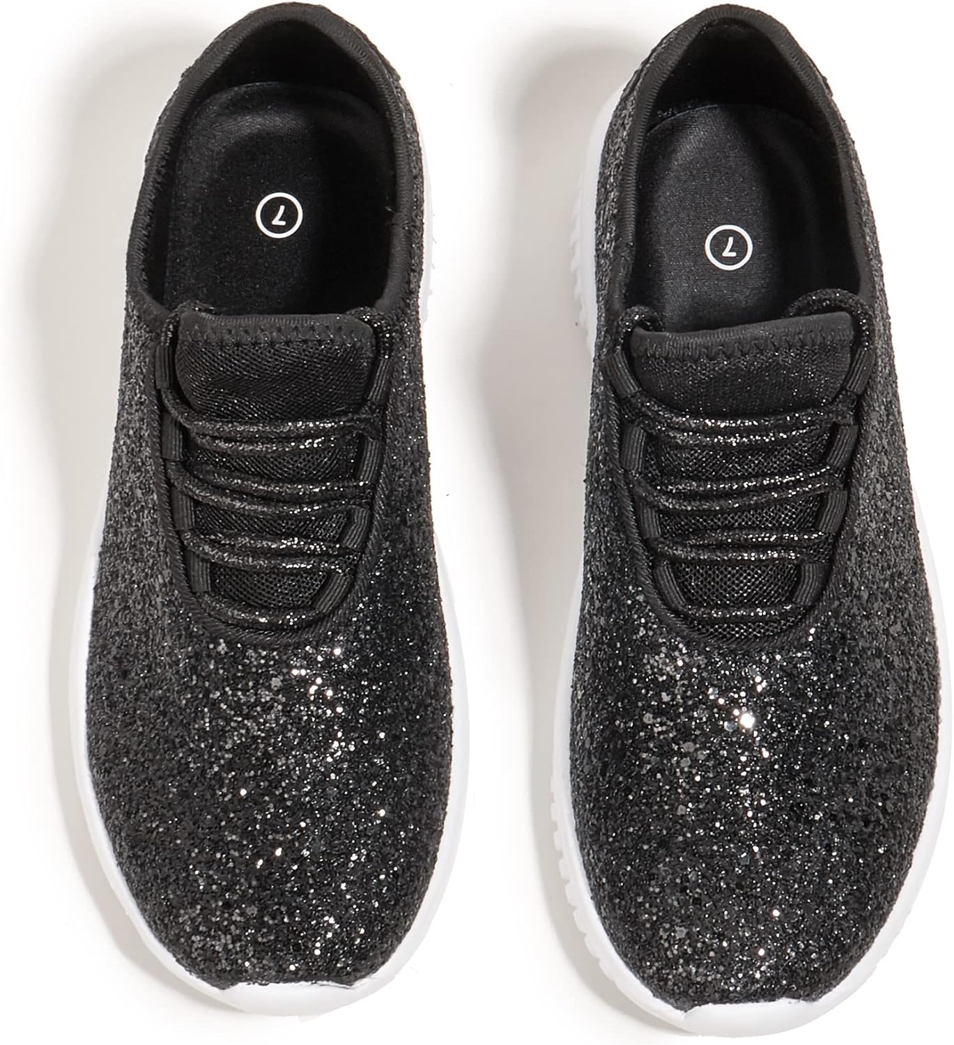 K KIP WOK Glitter Sneakers for Women - Stylish Slip-On Shoes
