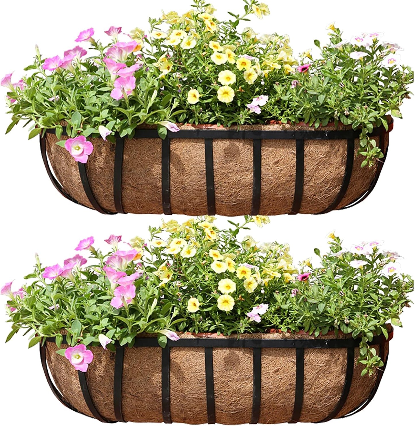 24 Inch Railing Planter Window Box for Outdoor Spaces