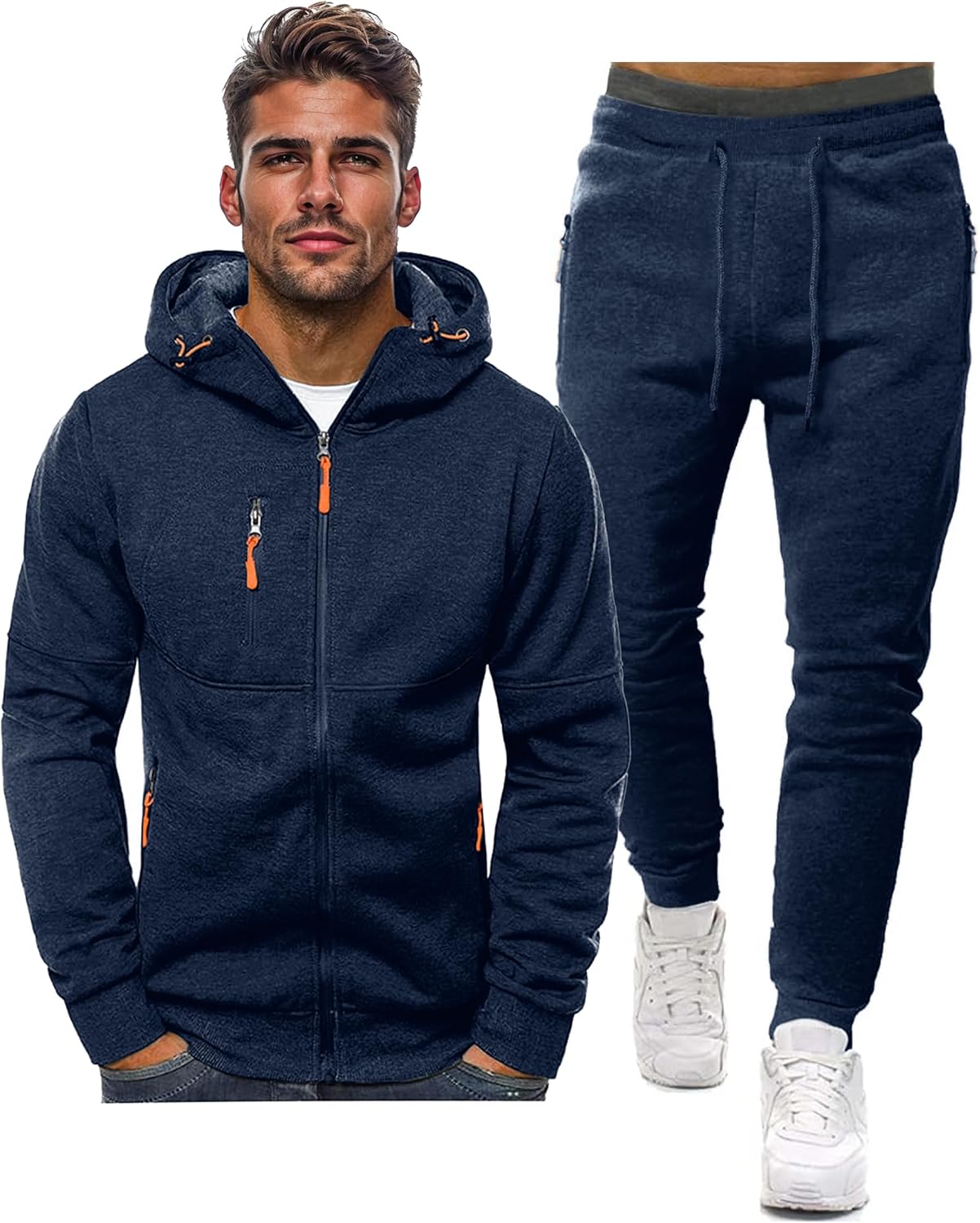 Hakjay Sweatsuits for Men: Cozy 2 Piece Hoodie Set for All Occasions