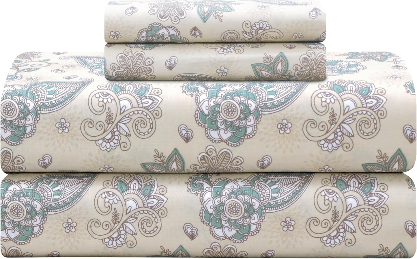Softest 100% Cotton Sheets with Percale Weave for Comfort