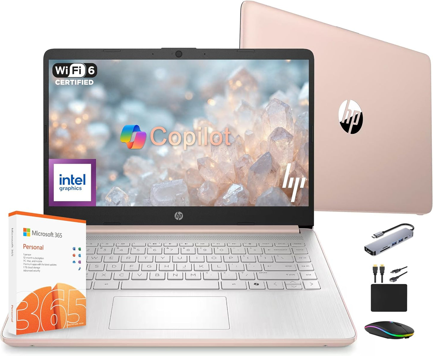 HP 14 Laptop Computer 2025 Ultra Light for Students and Business