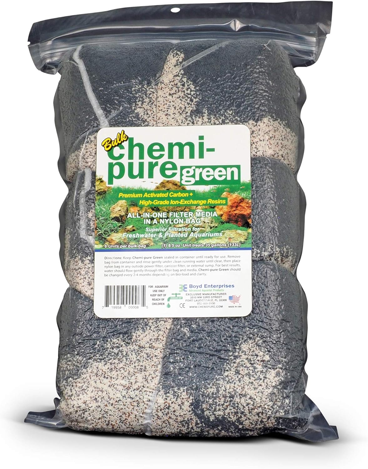 CPGNB05 Chemi-Pure Green Bulk Aquarium Filtration for Clarity