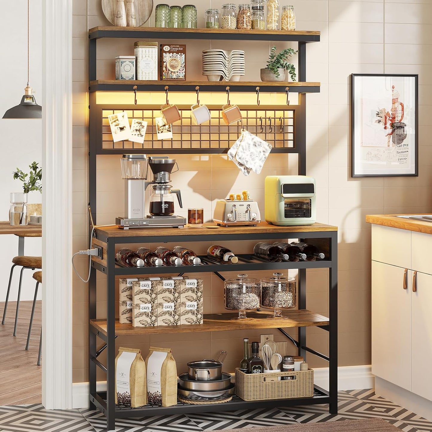 Itaar 6-Tier Bakers Rack: Multi-Functional Kitchen Organizer