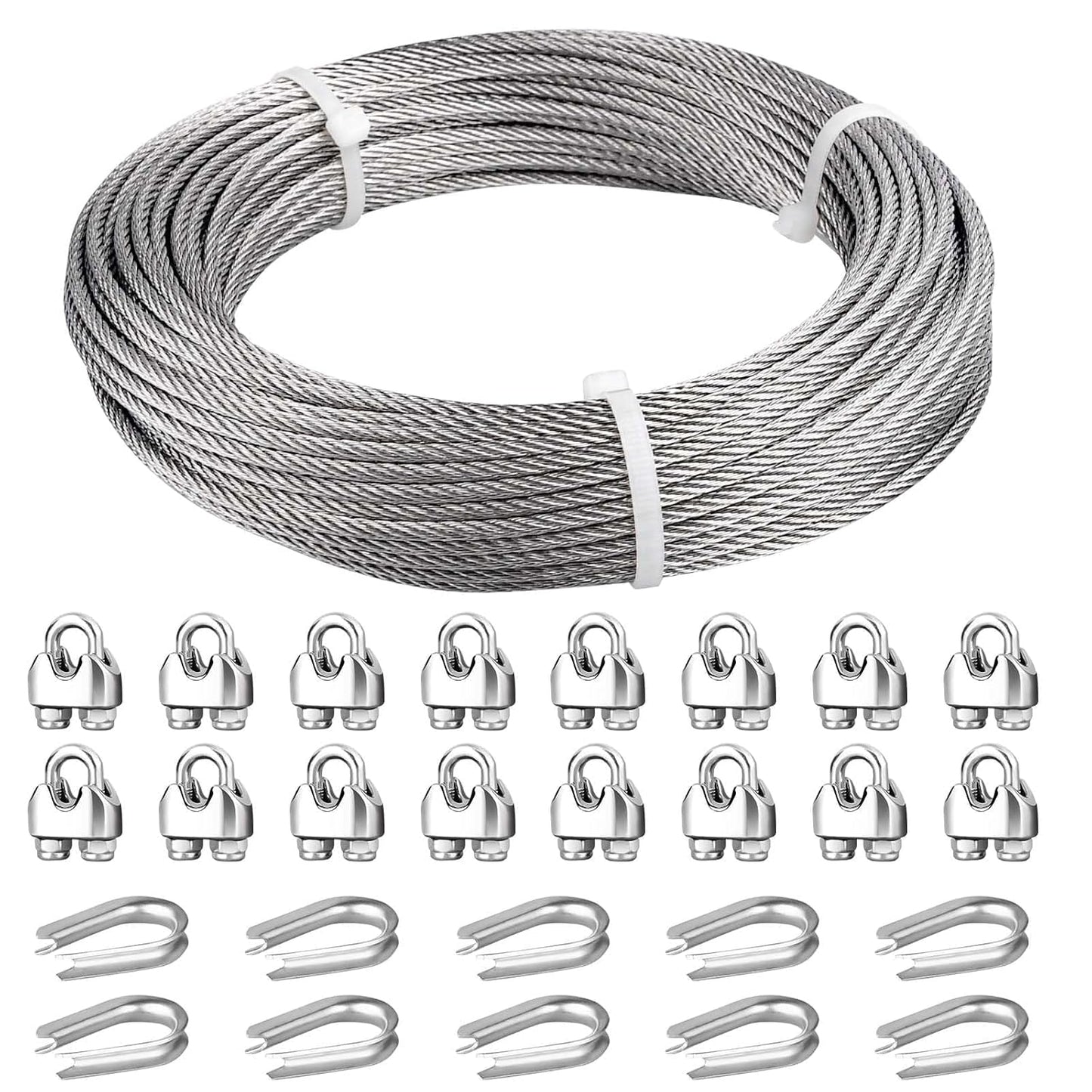 3/16 Wire Rope 100ft Stainless Steel Cable for Versatile Use