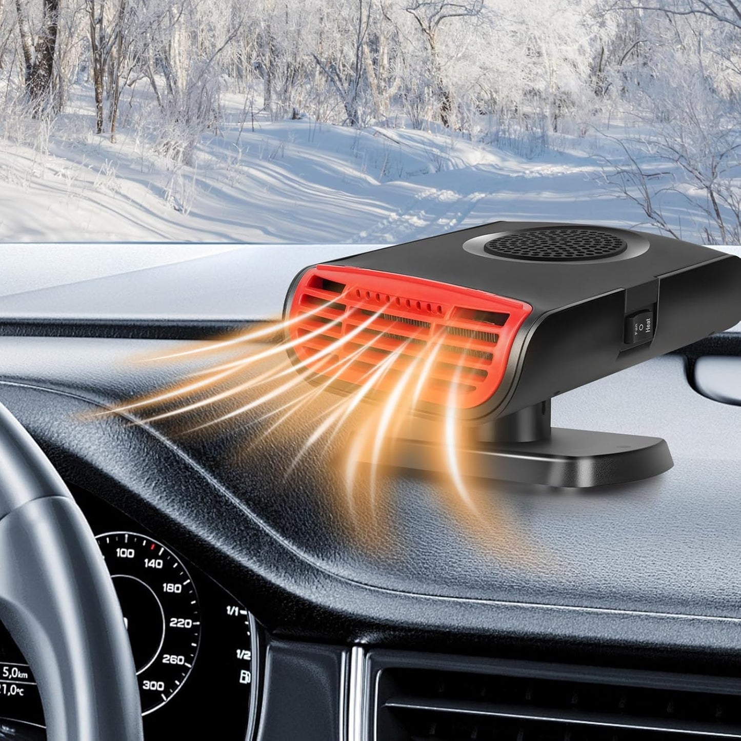 Chianku 150W Portable Car Heater: Instant Defrosting!