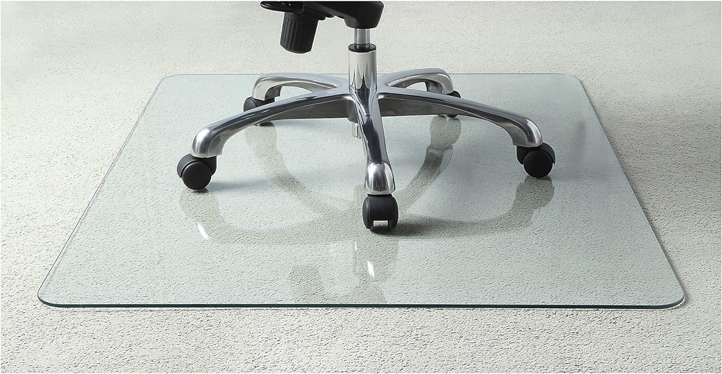 Lorell Tempered Glass Chairmat for Ultimate Floor Protection