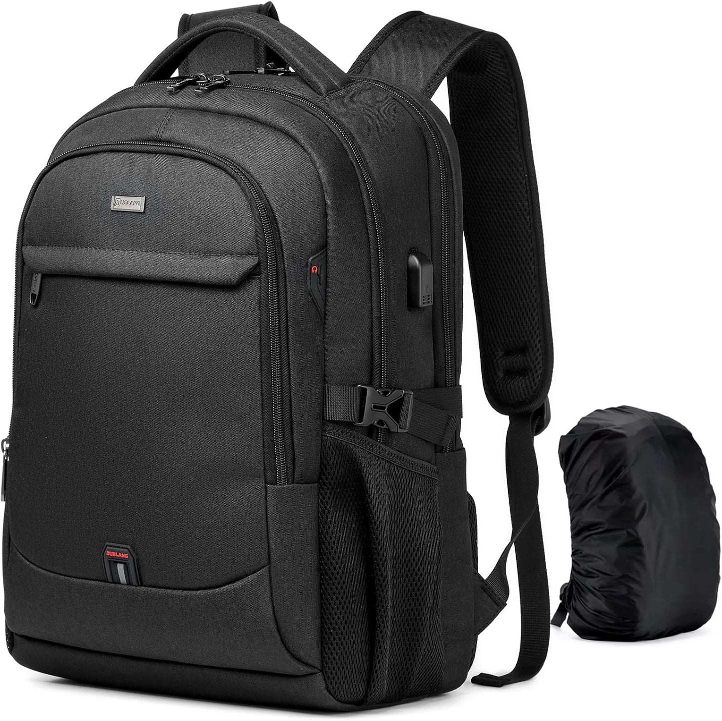 DUSLANG 17 Inch Laptop Backpack with USB Charging Port for Travel