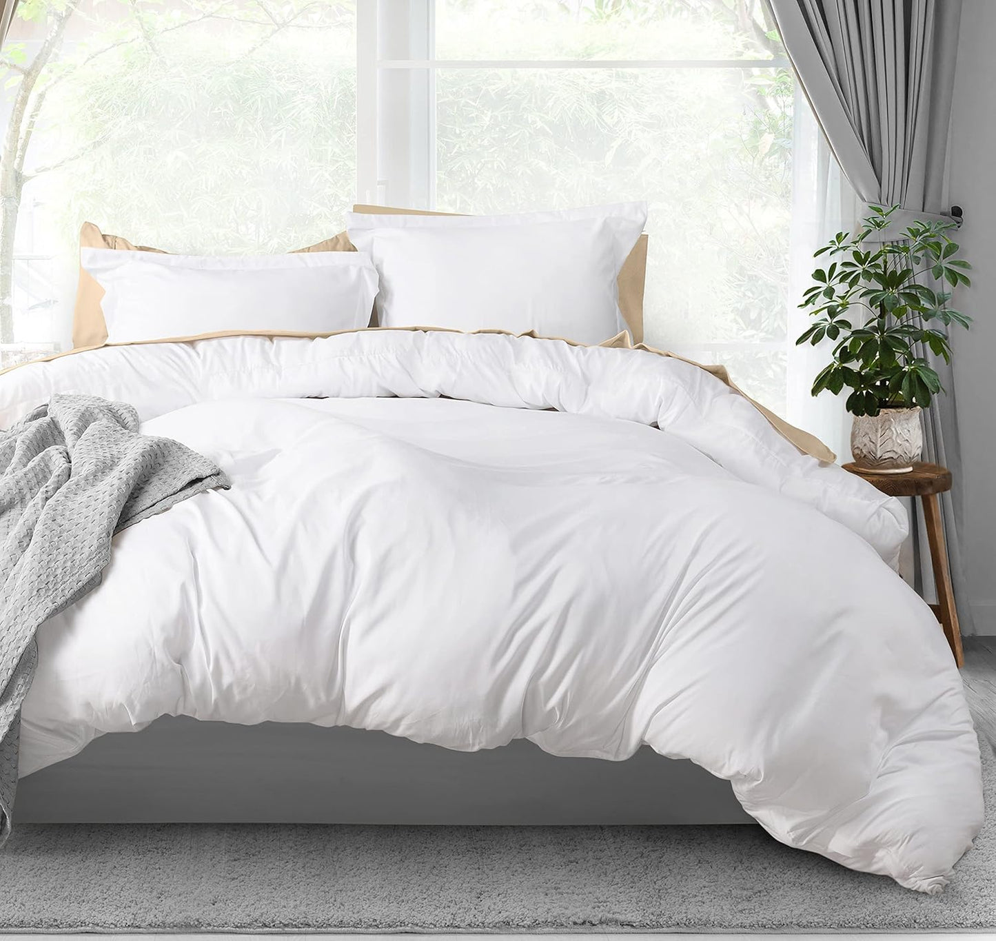 Utopia Bedding Duvet Cover Queen Size - Soft Microfiber Set