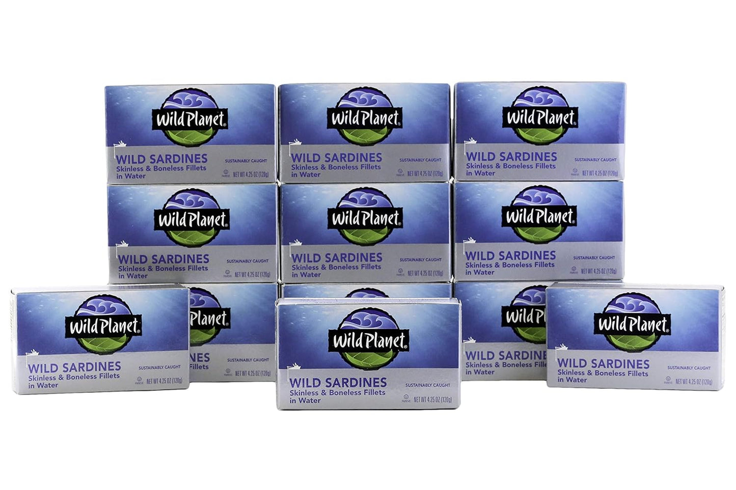 Wild Planet Wild Sardines in Water, Skinless & Boneless Tinned Fish