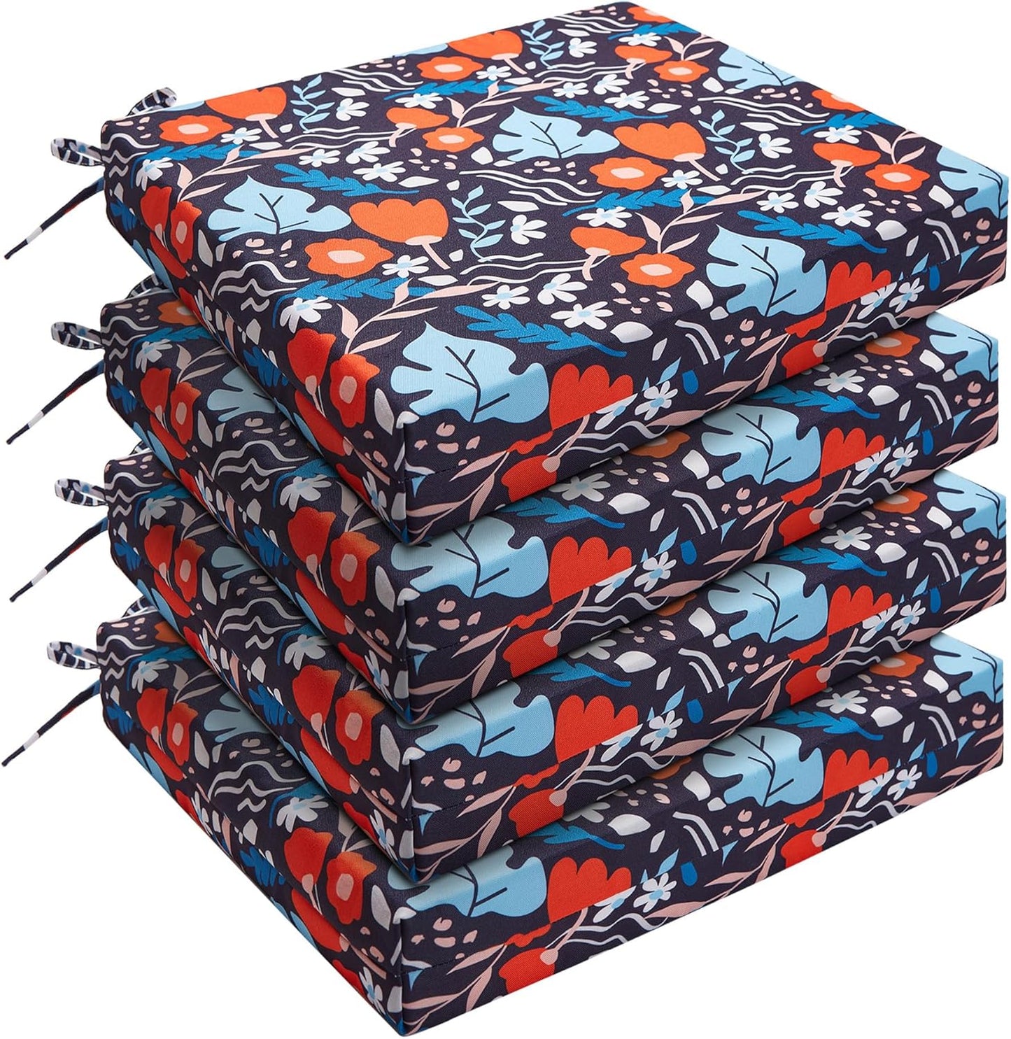 UNIKOME Outdoor Chair Cushions Pack of 4 for Comfort and Style