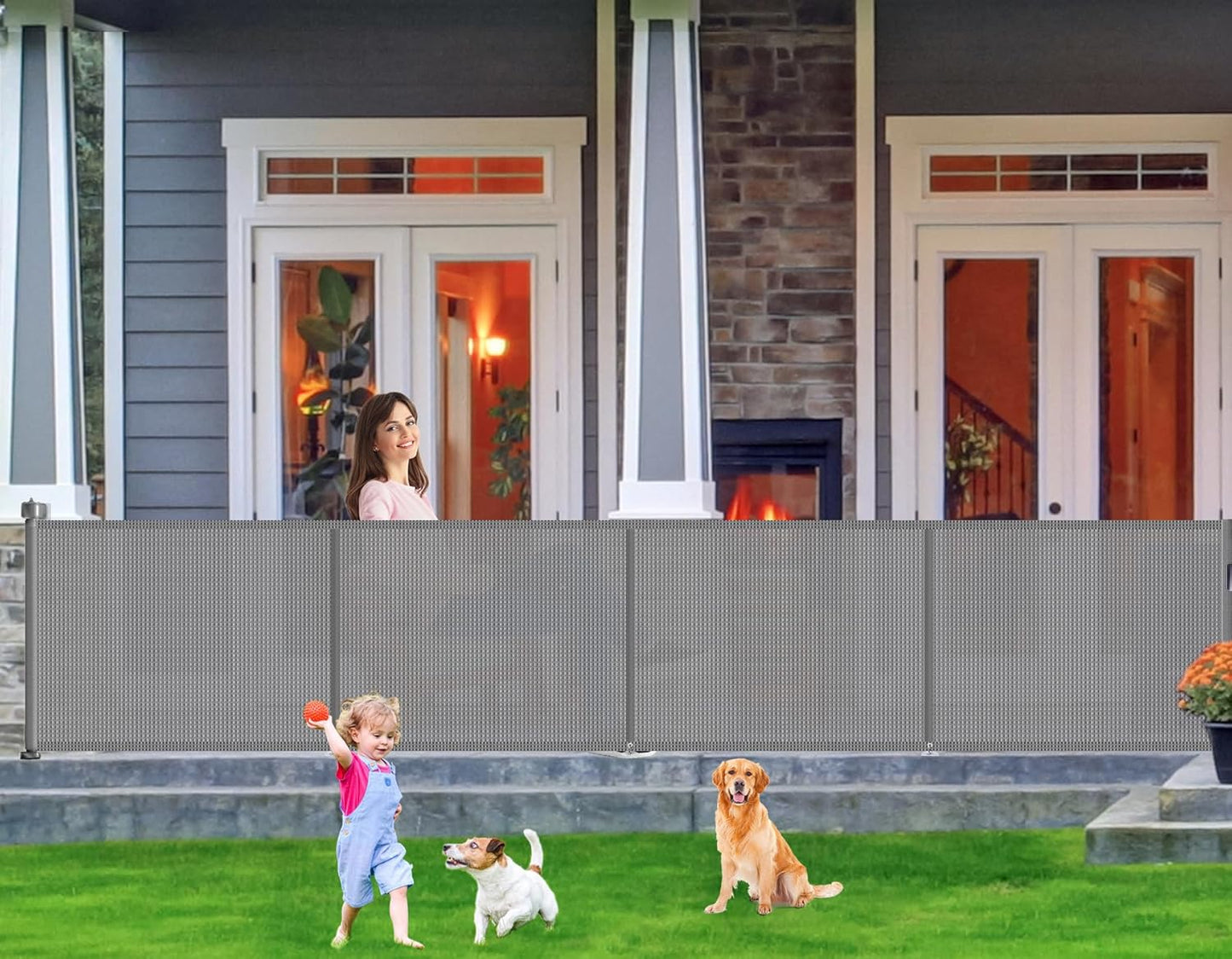 Upgrade 180 inch Retractable Baby Gates for Safety and Style