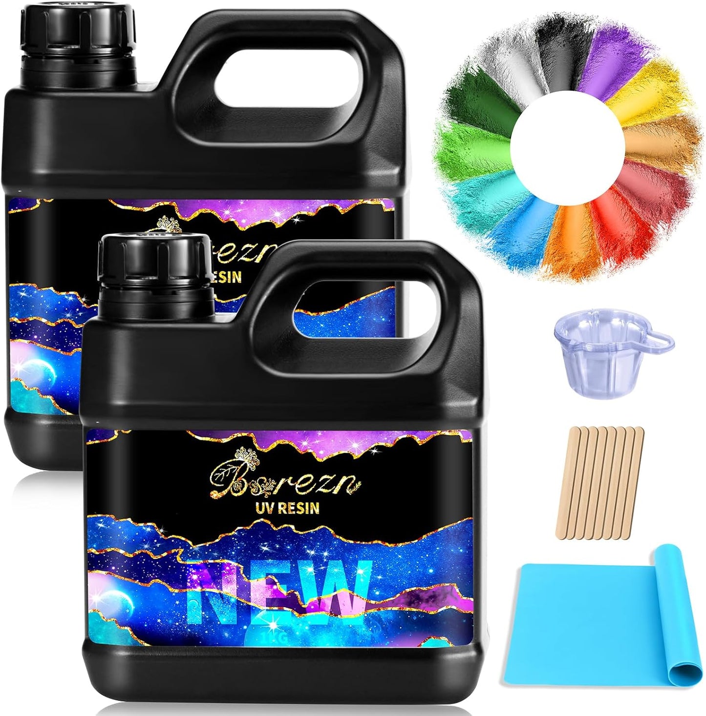 2000g UV Cure Resin Kit for Jewelry Making and Crafting Fun