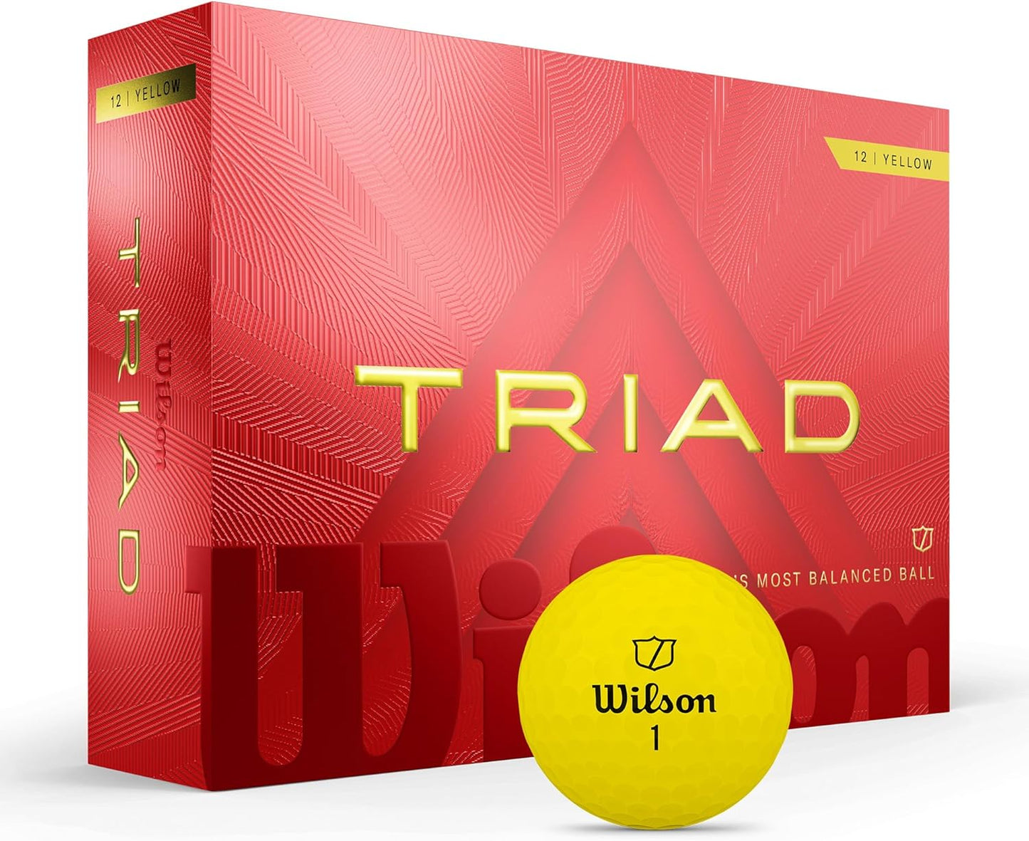 WILSON 2025 Triad Golf Balls - High MOI Design for Accuracy