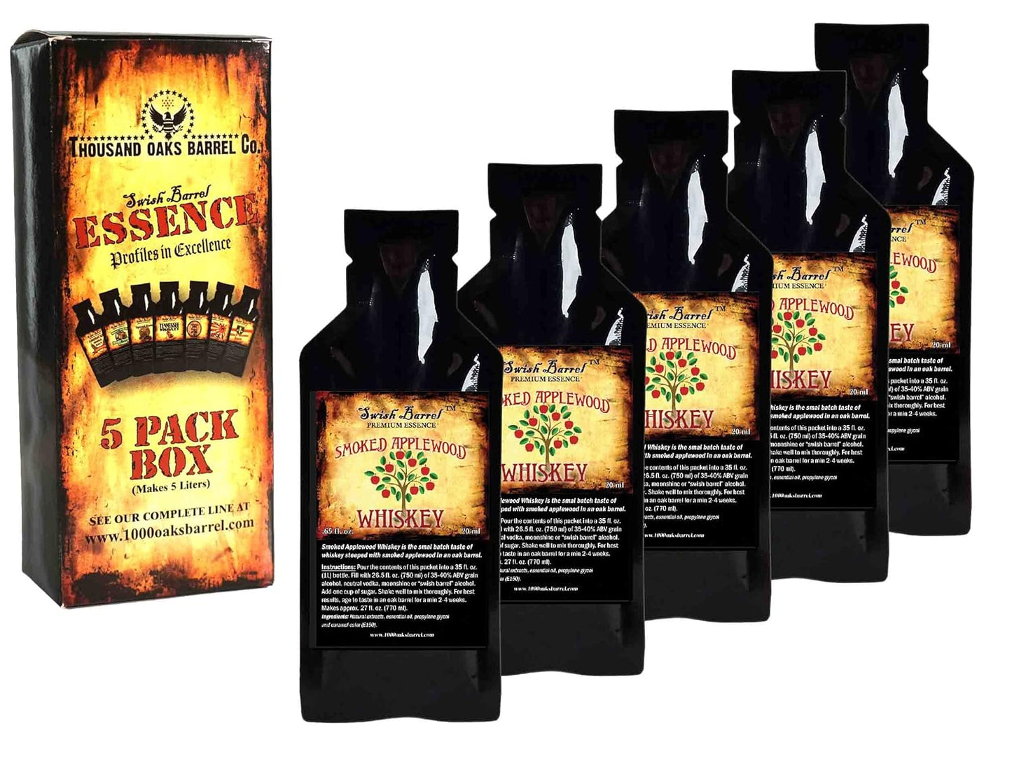 Applewood Whiskey Essence | Gourmet Flavor | Thousand Oaks Refills