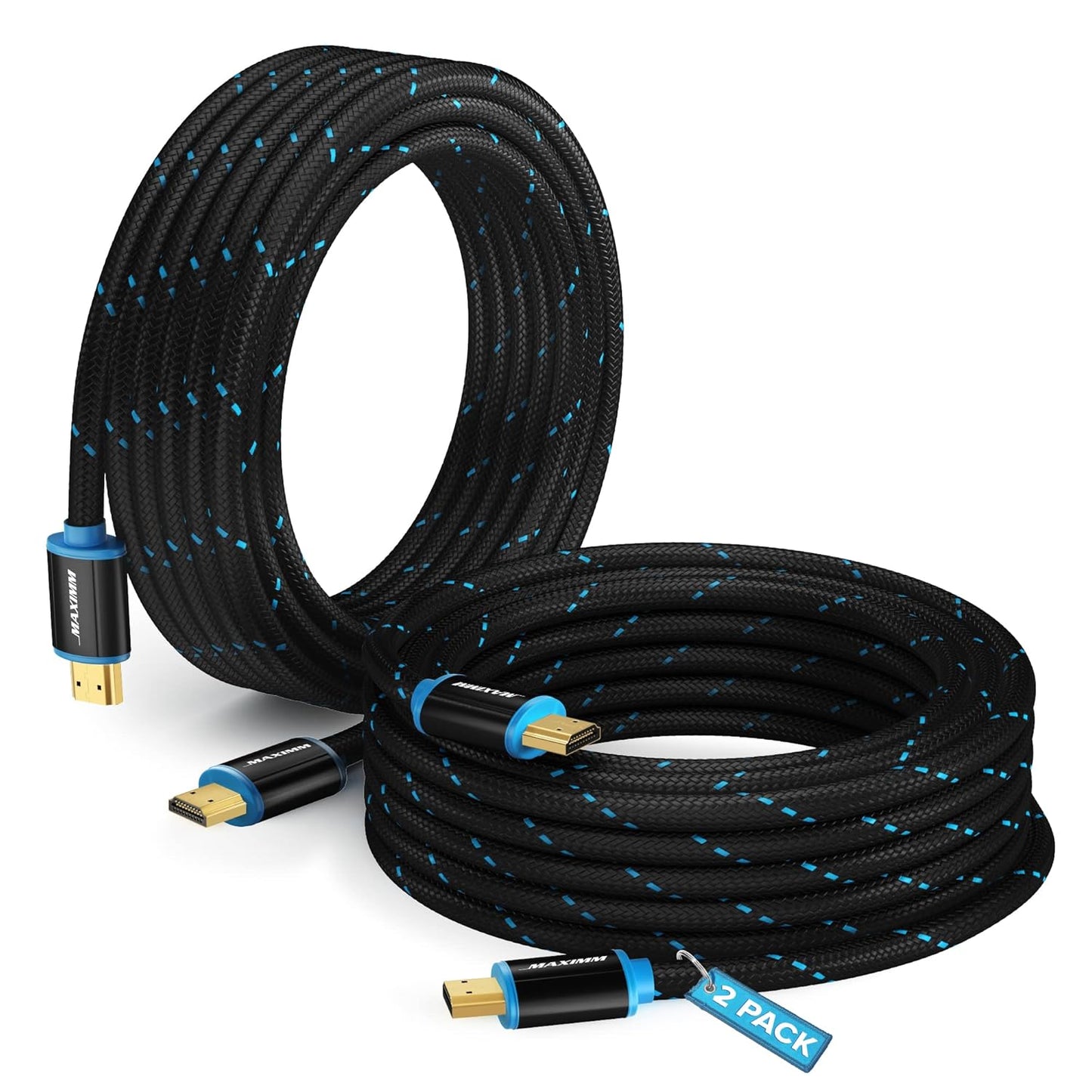 Maximm 4K HDMI Cable 12ft x2 - Crisp 4K Quality