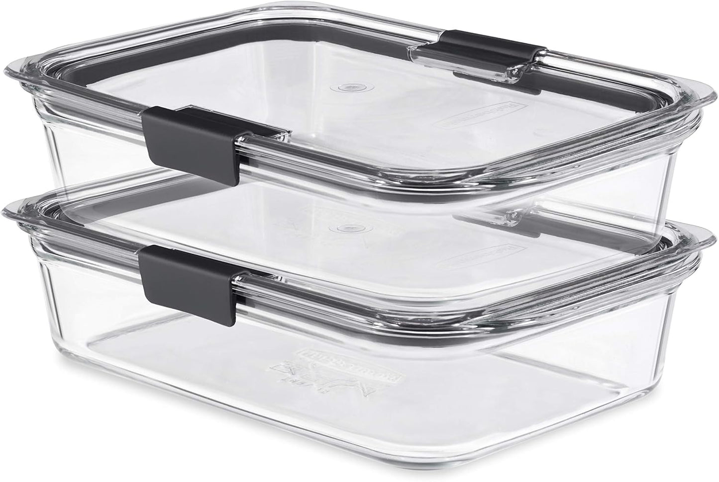 Rubbermaid Brilliance Glass Food Storage Containers Set of 2