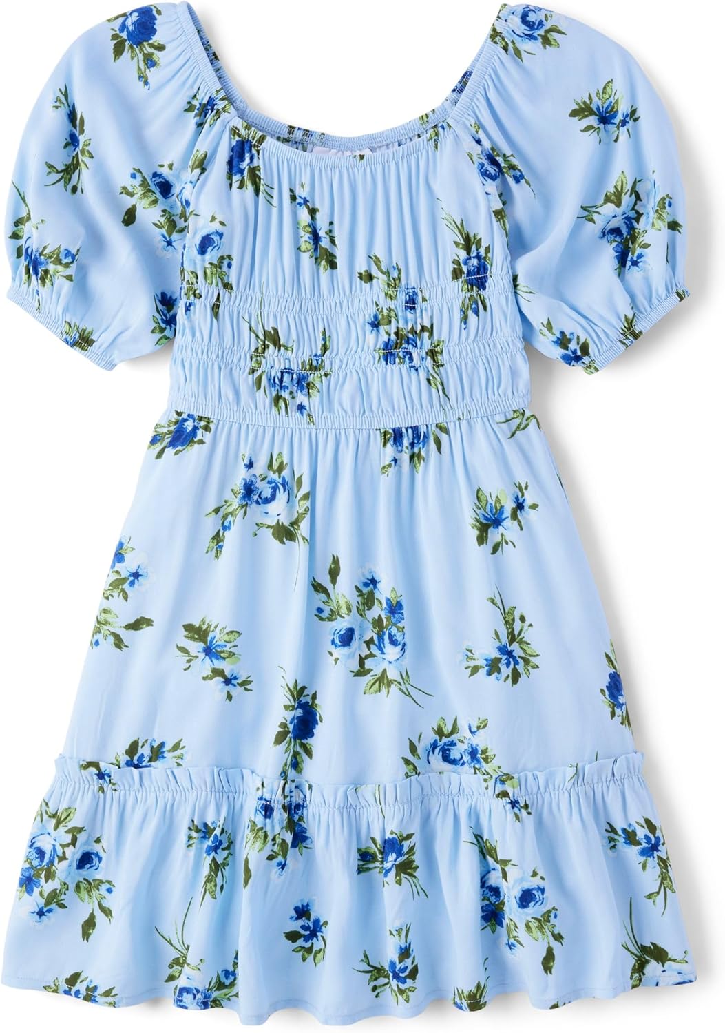 Floral Smocked Babydoll Dress for Girls - Perfect for Summer Fun