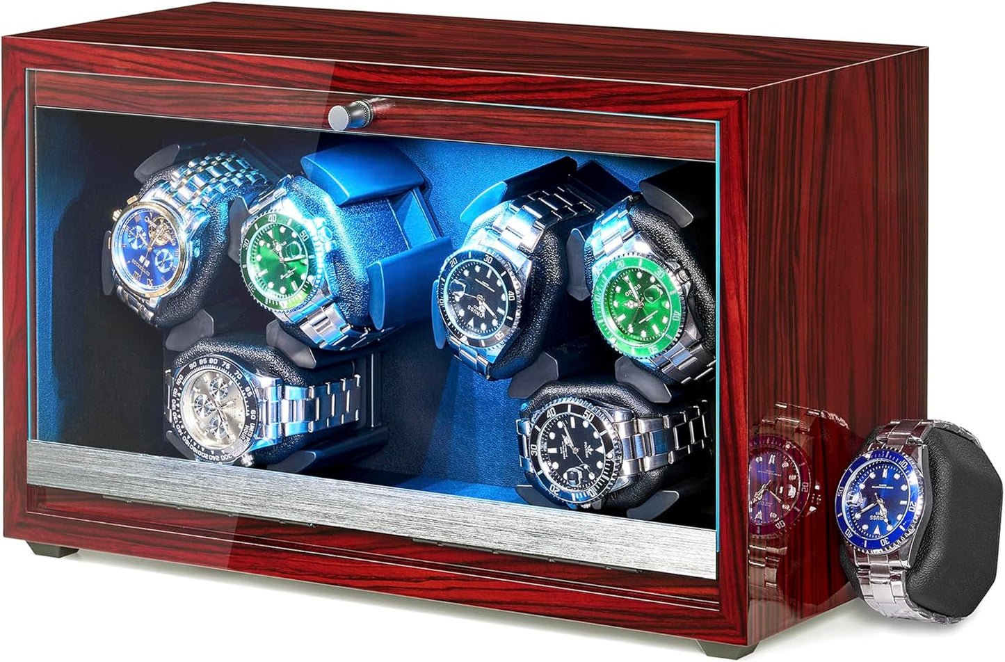 6 Watch Rotator with LED & Super Quiet Motor